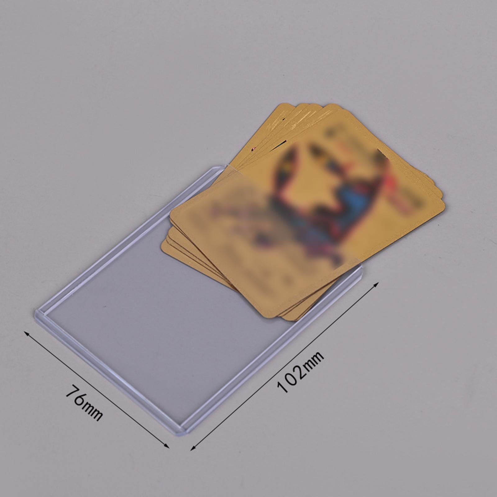 25Pcs Card Sleeves Durable for Sports Cards Transportation Collectible Cards