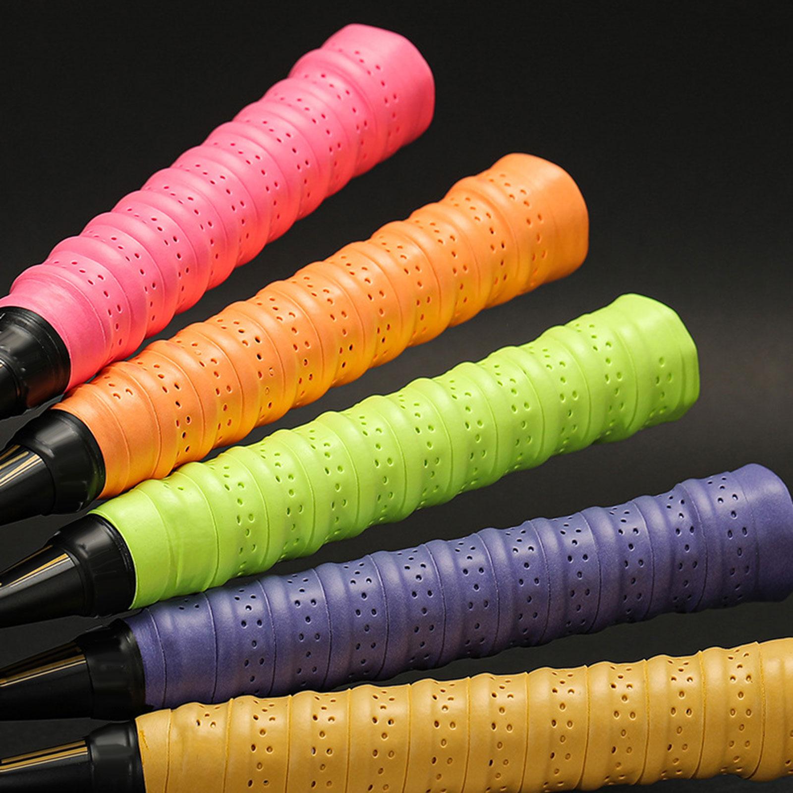 4xTennis Racket Grip Tape Fishing Rod Sweat Absorbing Nonslip Sweat Sport Band yellow