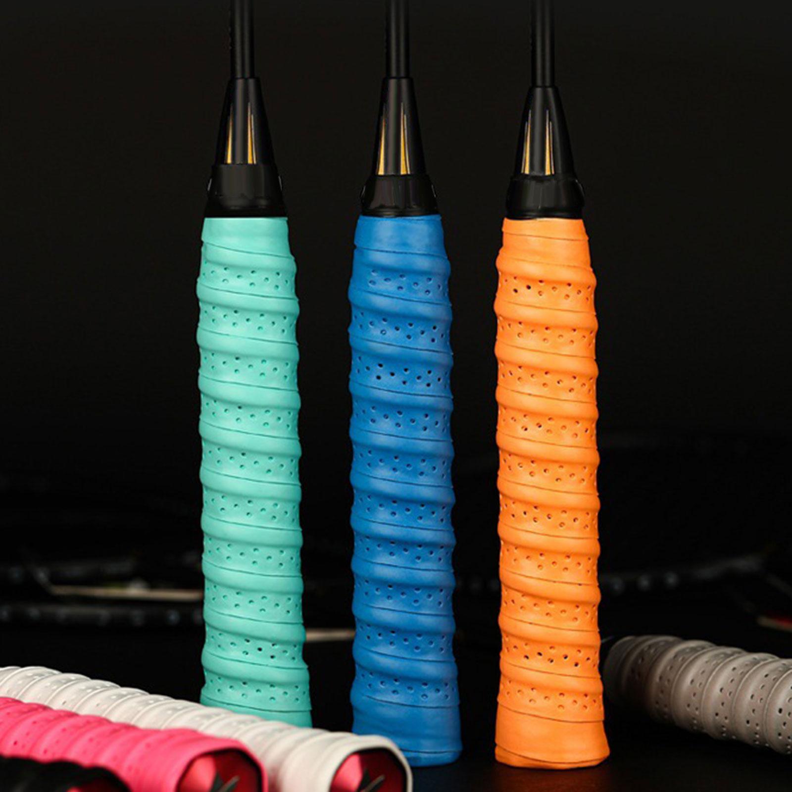 2xTennis Racket Grip Tape Fishing Rod Sweat Absorbing Nonslip Sweat Sport Band yellow