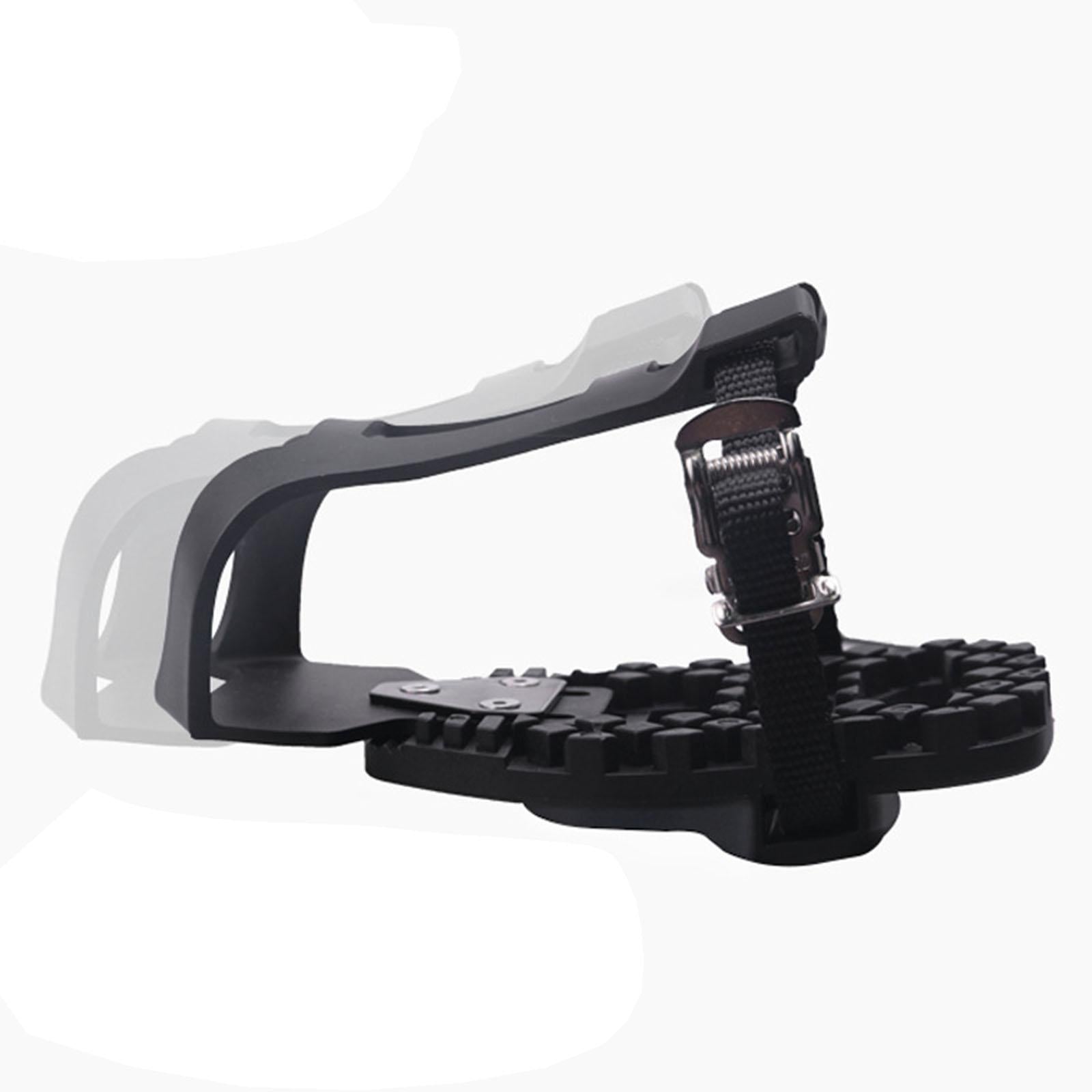 Exercise Bike Pedal Toe Clips Cage Ride with Regular Shoes Fitness Equipment
