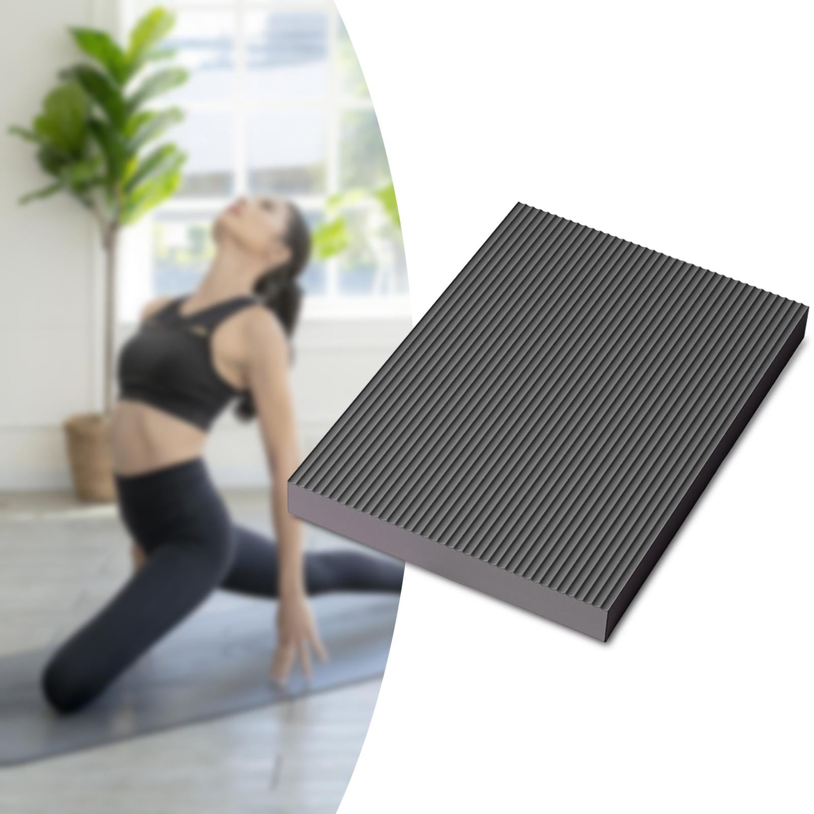 Balance Pad Equipment Core Trainer Anti Slip Knee Pad for Exercise Squat Gym Black 50cmx40cmx4cm