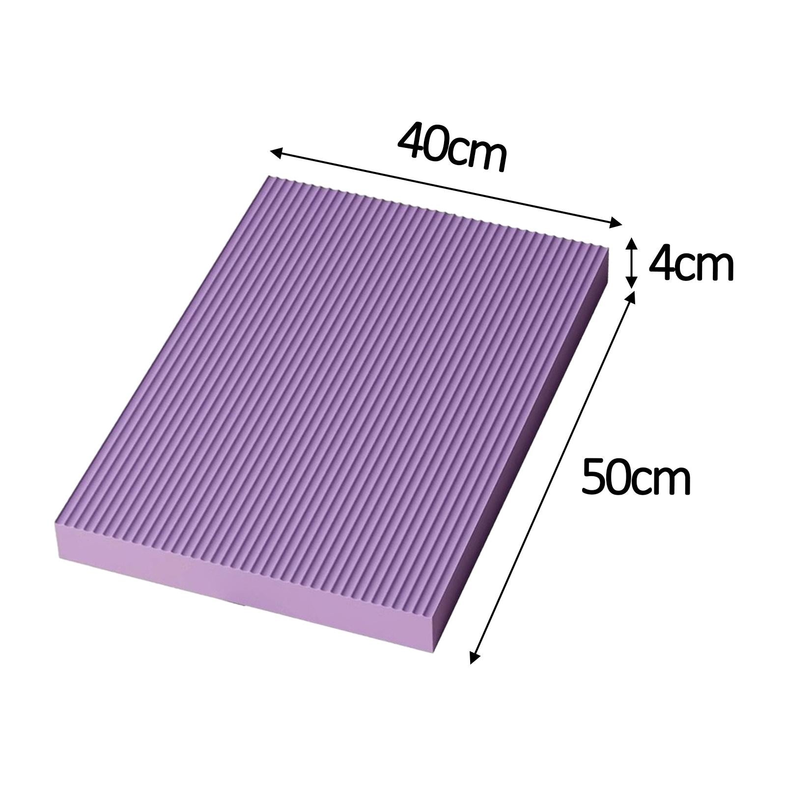 Balance Pad Equipment Core Trainer Anti Slip Knee Pad for Exercise Squat Gym Violet 50cmx40cmx4cm