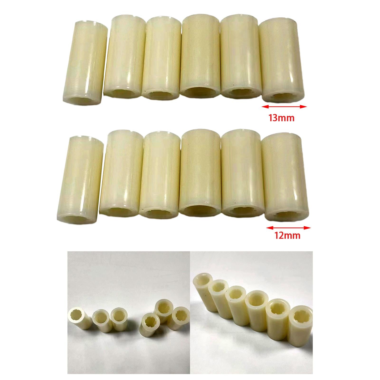 2x6 Pieces Billiard Cue Stick Ferrules 25mm Tubes for Billiard Pool Cue Repair 13mm