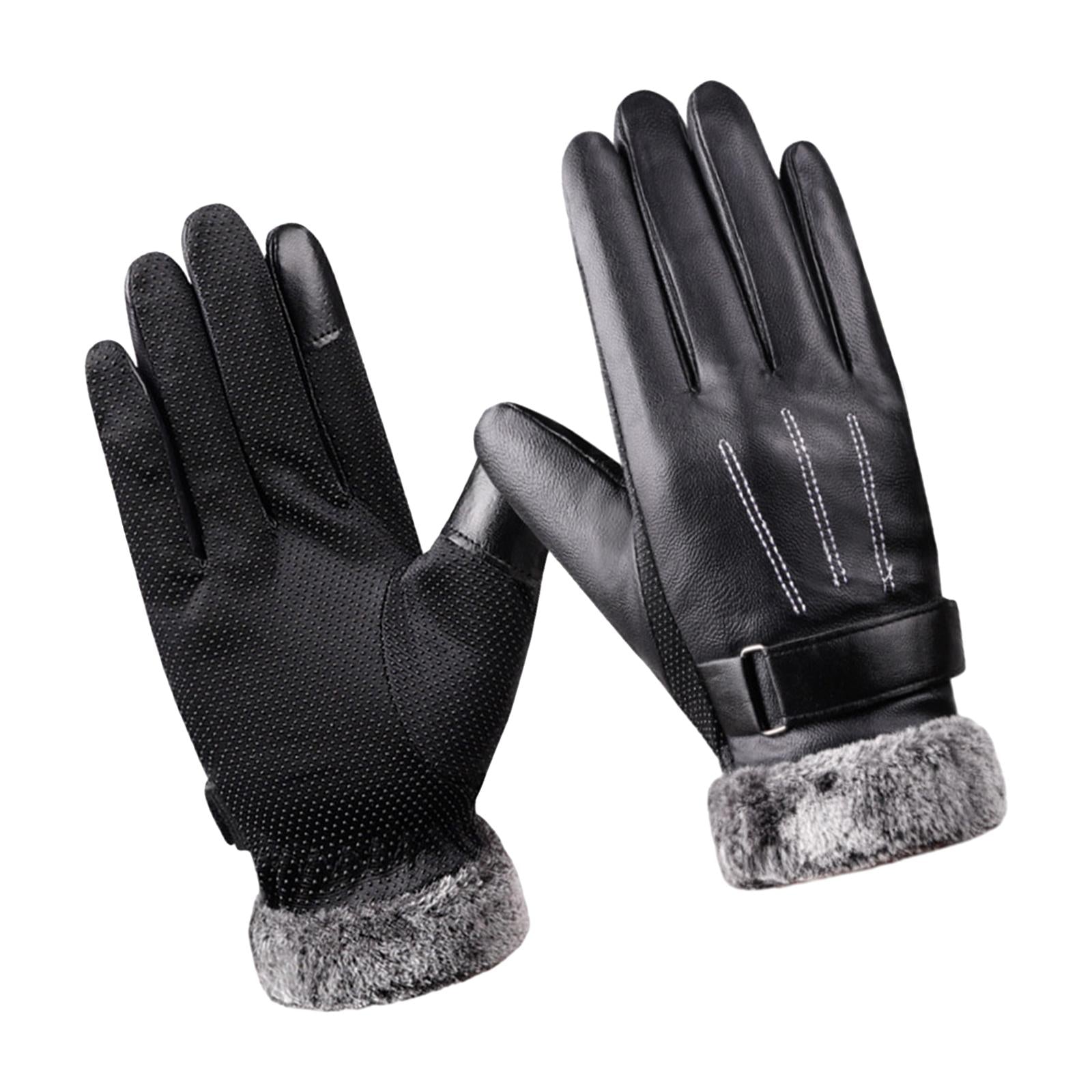 Women Winter Gloves Touch Screen Nonslip Cycling Gloves for Outdoor Sports Black