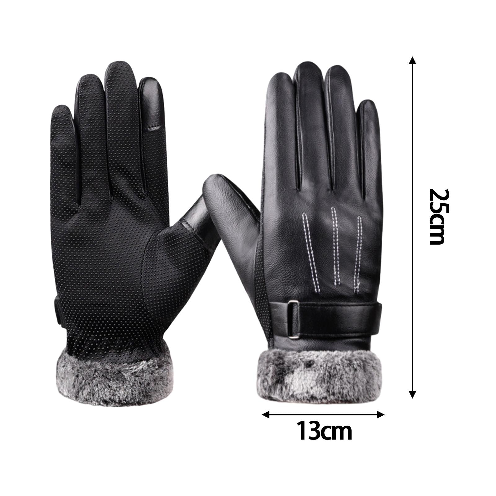 Women Winter Gloves Touch Screen Nonslip Cycling Gloves for Outdoor Sports Black