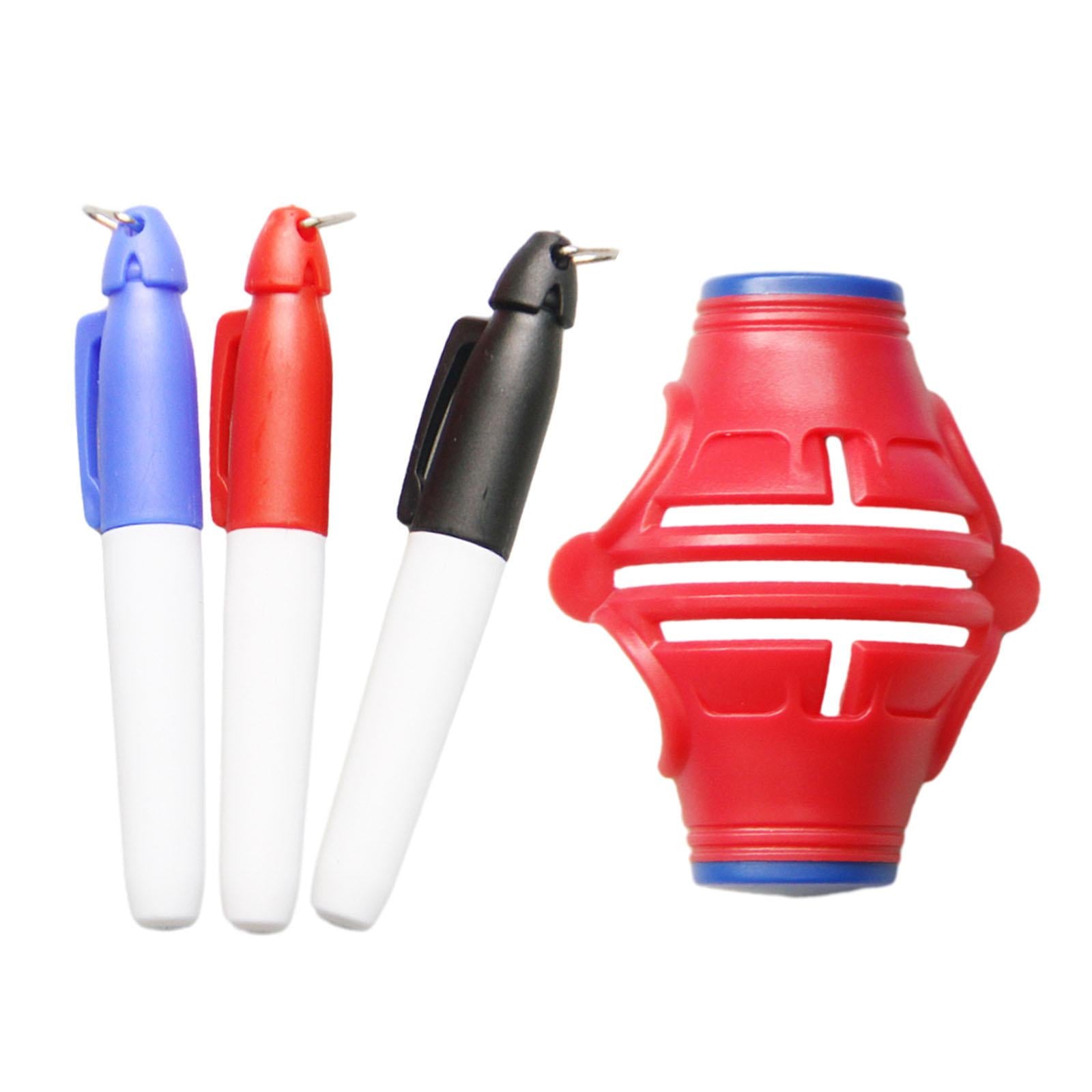 Golf Ball Liner Golf Ball Marking Template for Training Outdoor Golfer Gifts Red