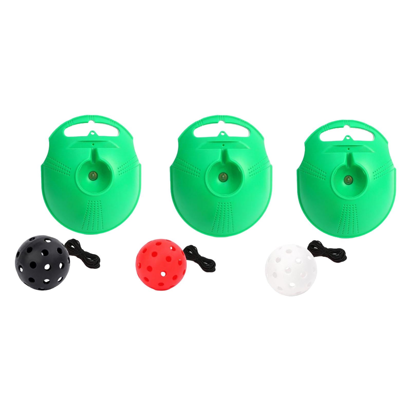 Pickleball Trainer with Pickleball Ball Cord Indoor Solo Pickleball Training black