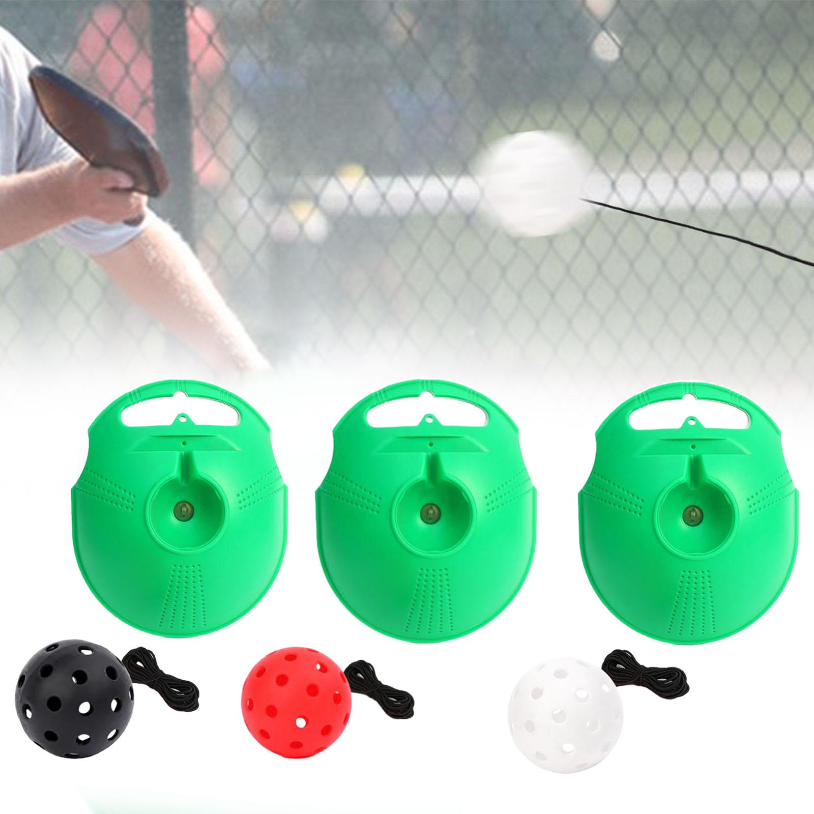 Pickleball Trainer with Pickleball Ball Cord Indoor Solo Pickleball Training black