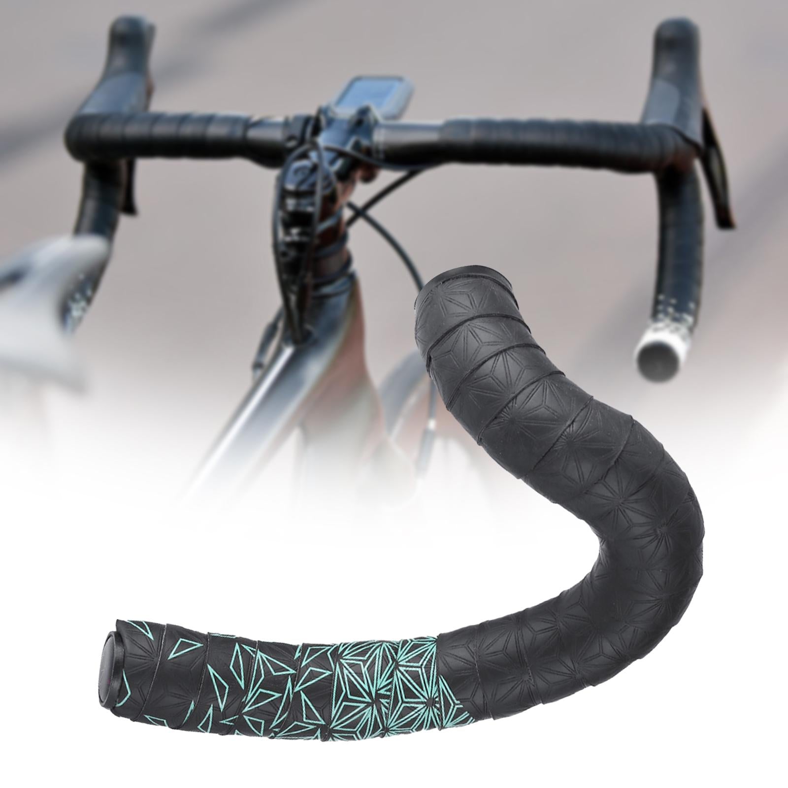 Bike Handlebar Tape Handle Wrap for Mountain Bikes Fixed Gear Bicycle Biking Black Green