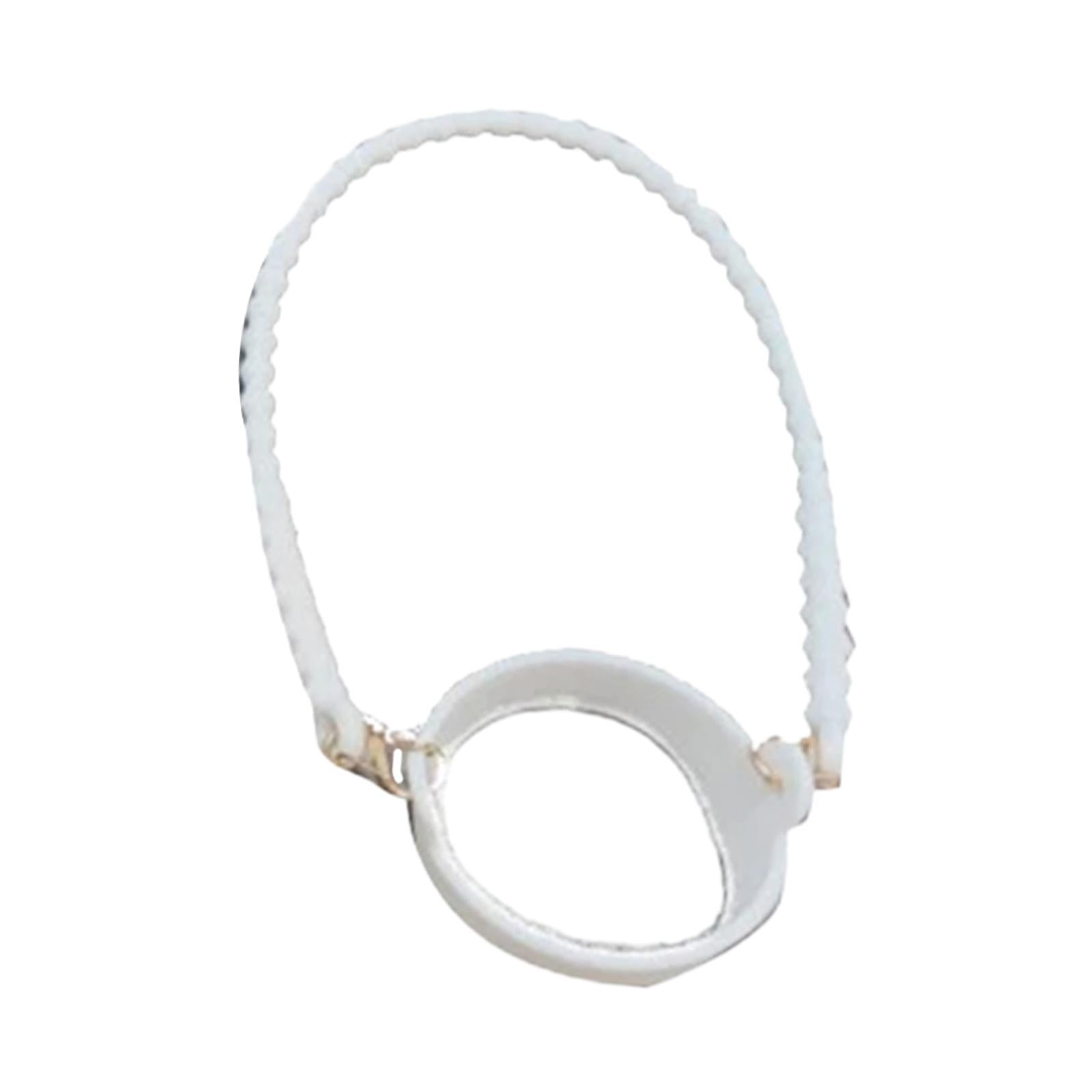 Water Bottle Handle Strap Soft Durable Silicone Water Bottle Carrying Handle White