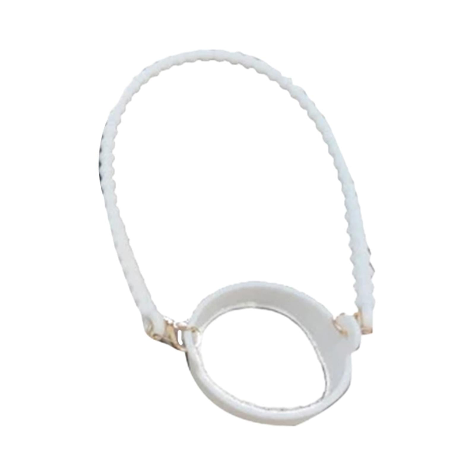 Water Bottle Handle Strap Soft Durable Silicone Water Bottle Carrying Handle White