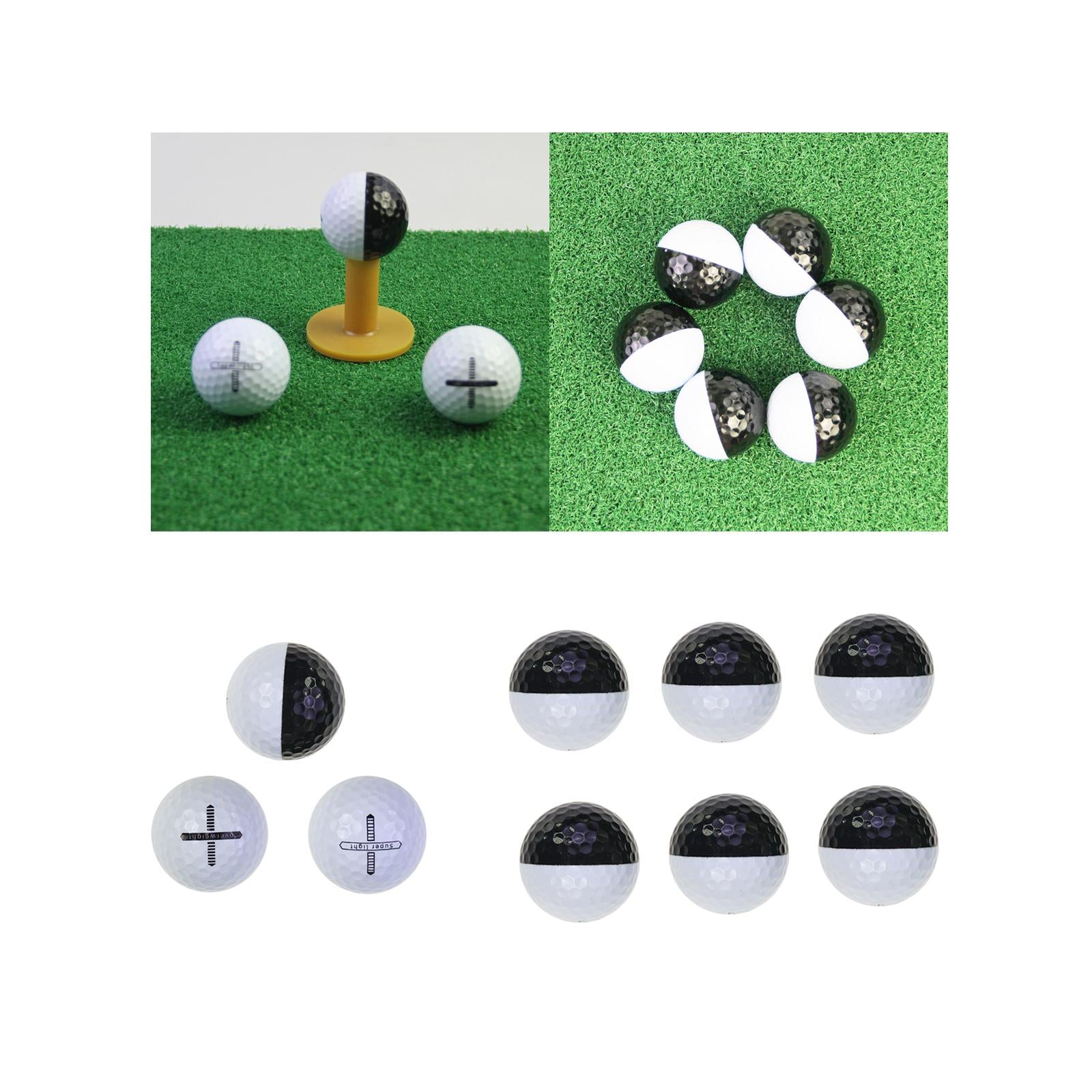 Golf Putting Balls Improve Accuracy Golf Practice for Office Backyard Indoor 3 Balls of 3 Types