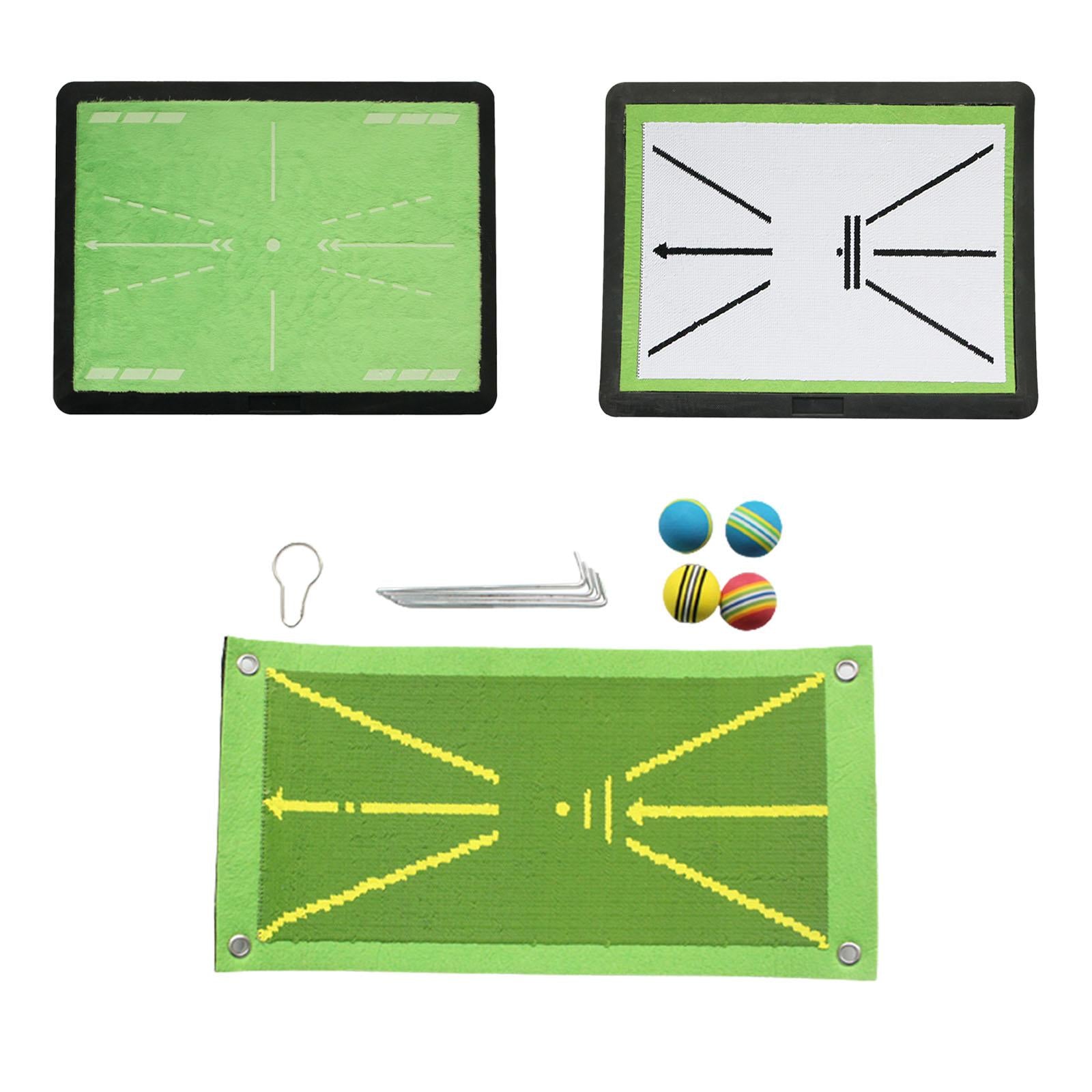 Golf Hitting Mat Golf Training Mat for Swing Path for Office Outdoor Indoor velvet
