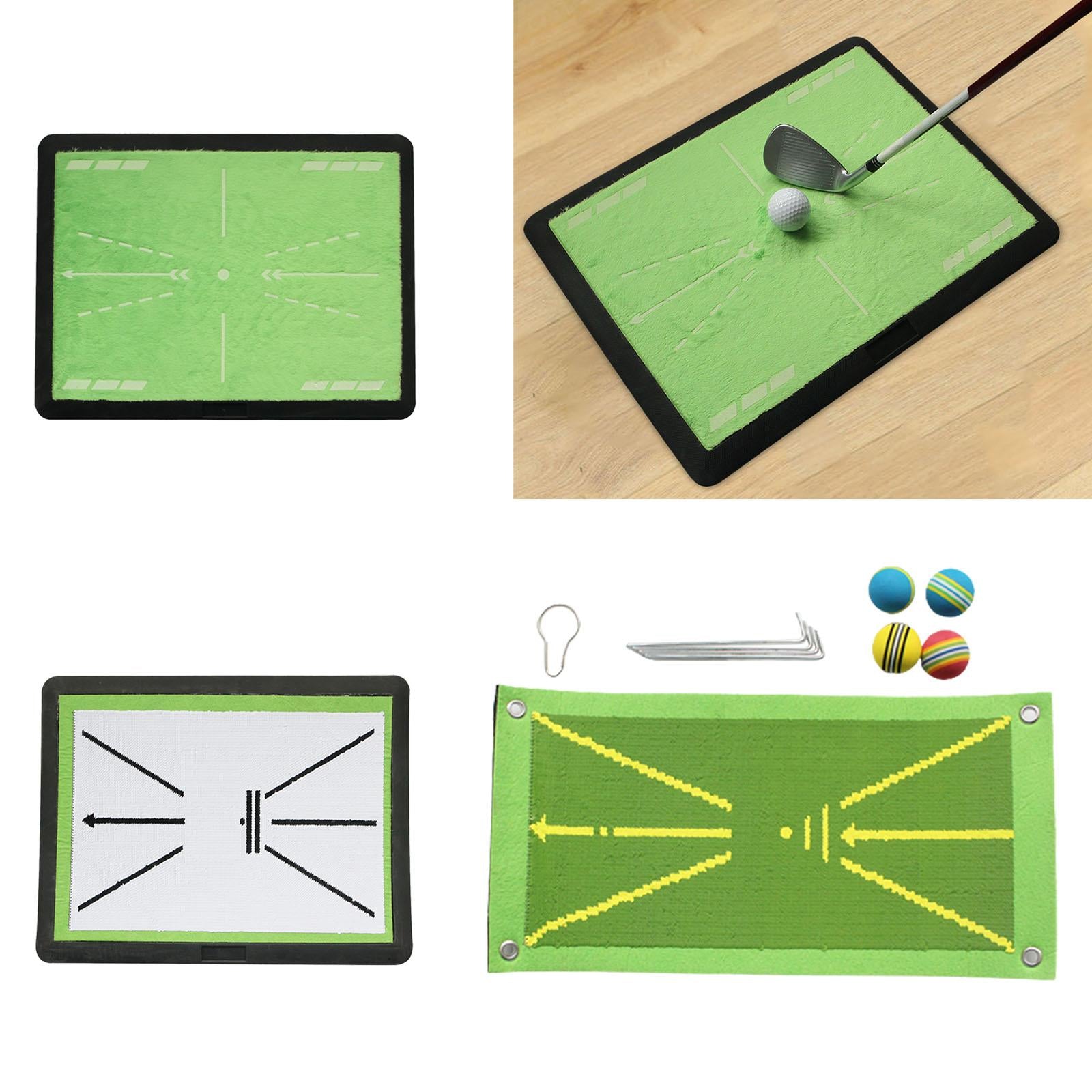Golf Hitting Mat Golf Training Mat for Swing Path for Office Outdoor Indoor velvet