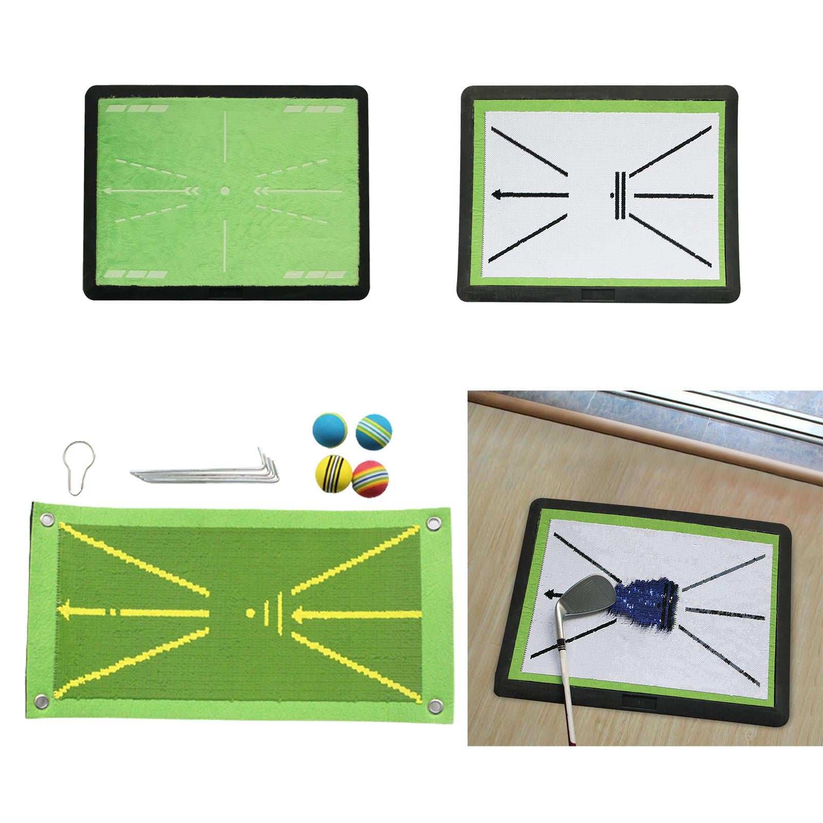 Golf Hitting Mat Golf Training Mat for Swing Path for Office Outdoor Indoor velvet
