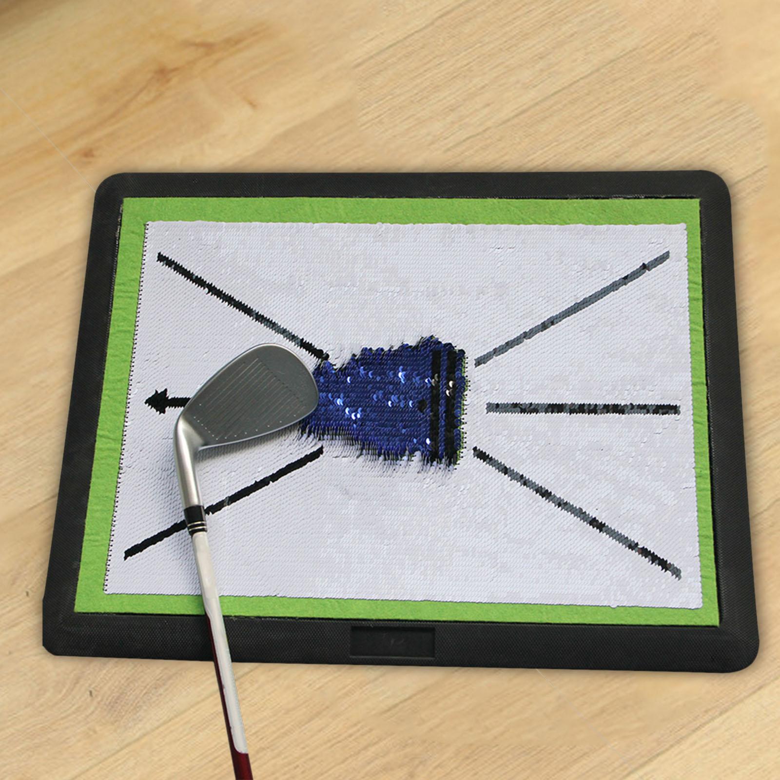 Golf Hitting Mat Golf Training Mat for Swing Path for Office Outdoor Indoor fish scales