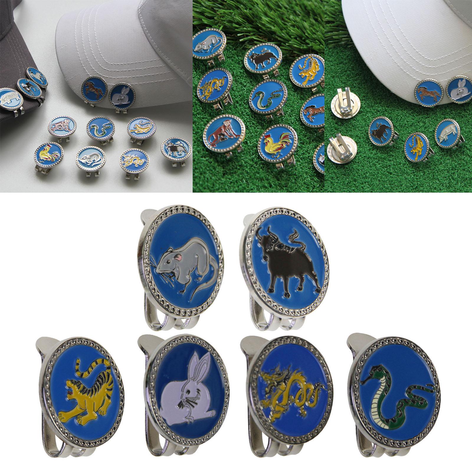 Golf Ball Marker Hat Clip Novelty Magnetic Ball Marker Golf Ball Mark Tool Mouse