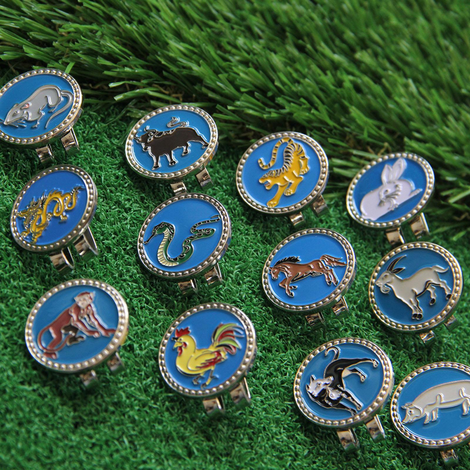 Golf Ball Marker Hat Clip Novelty Magnetic Ball Marker Golf Ball Mark Tool Mouse