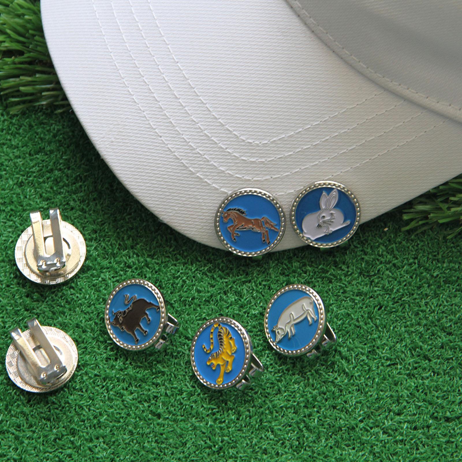 Golf Ball Marker Hat Clip Novelty Magnetic Ball Marker Golf Ball Mark Tool Mouse