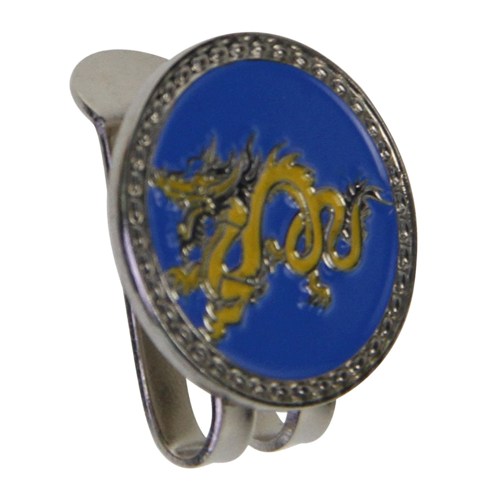 Golf Ball Marker Hat Clip Novelty Magnetic Ball Marker Golf Ball Mark Tool Dragon