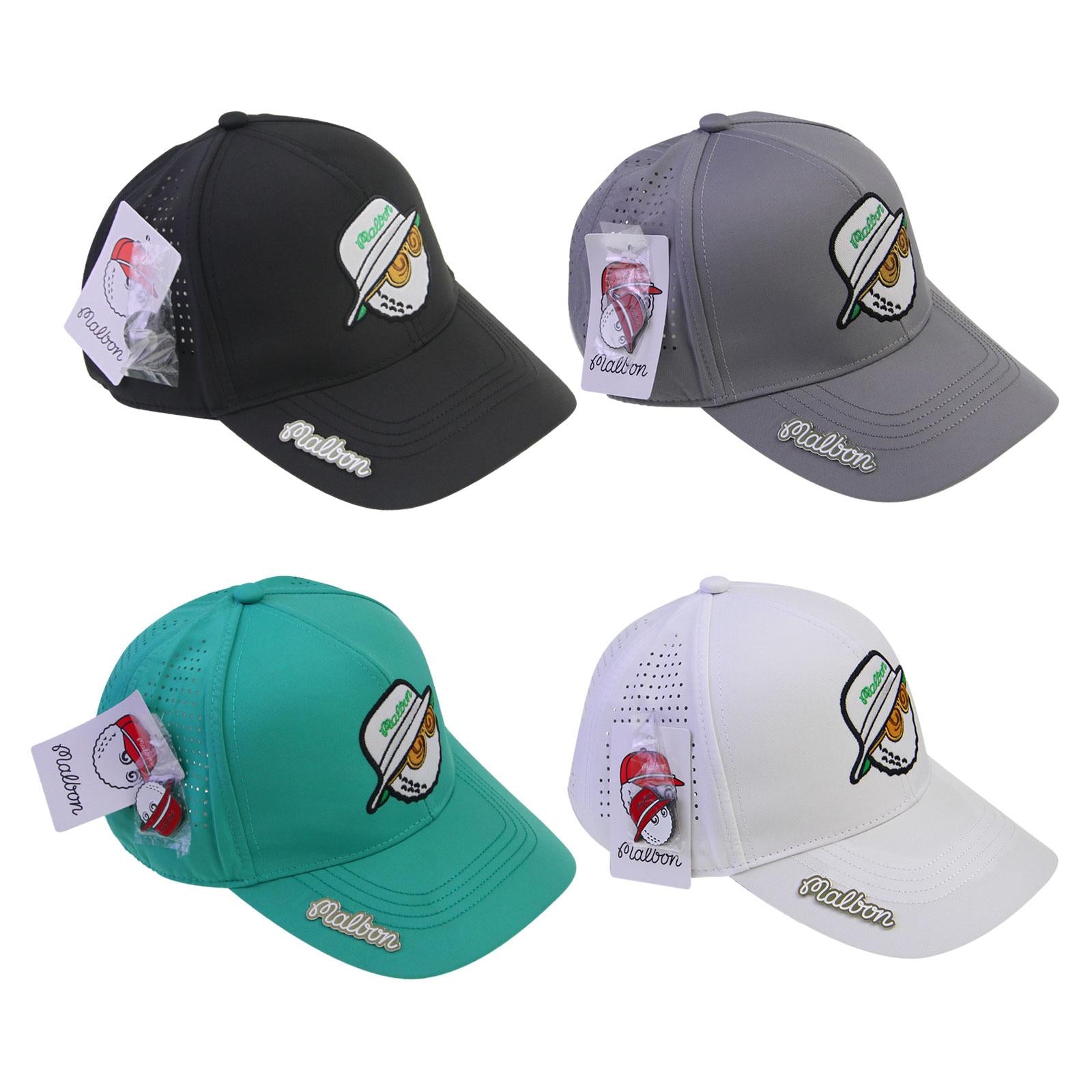 Golf Hat Breathable Adjustable Men Women Golf Cap for Fishing Camping Casual White