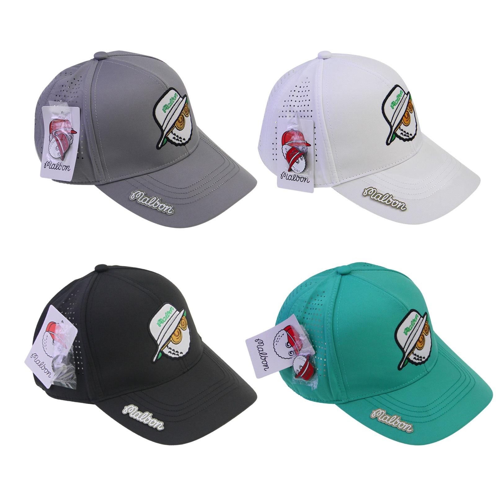 Golf Hat Breathable Adjustable Men Women Golf Cap for Fishing Camping Casual White