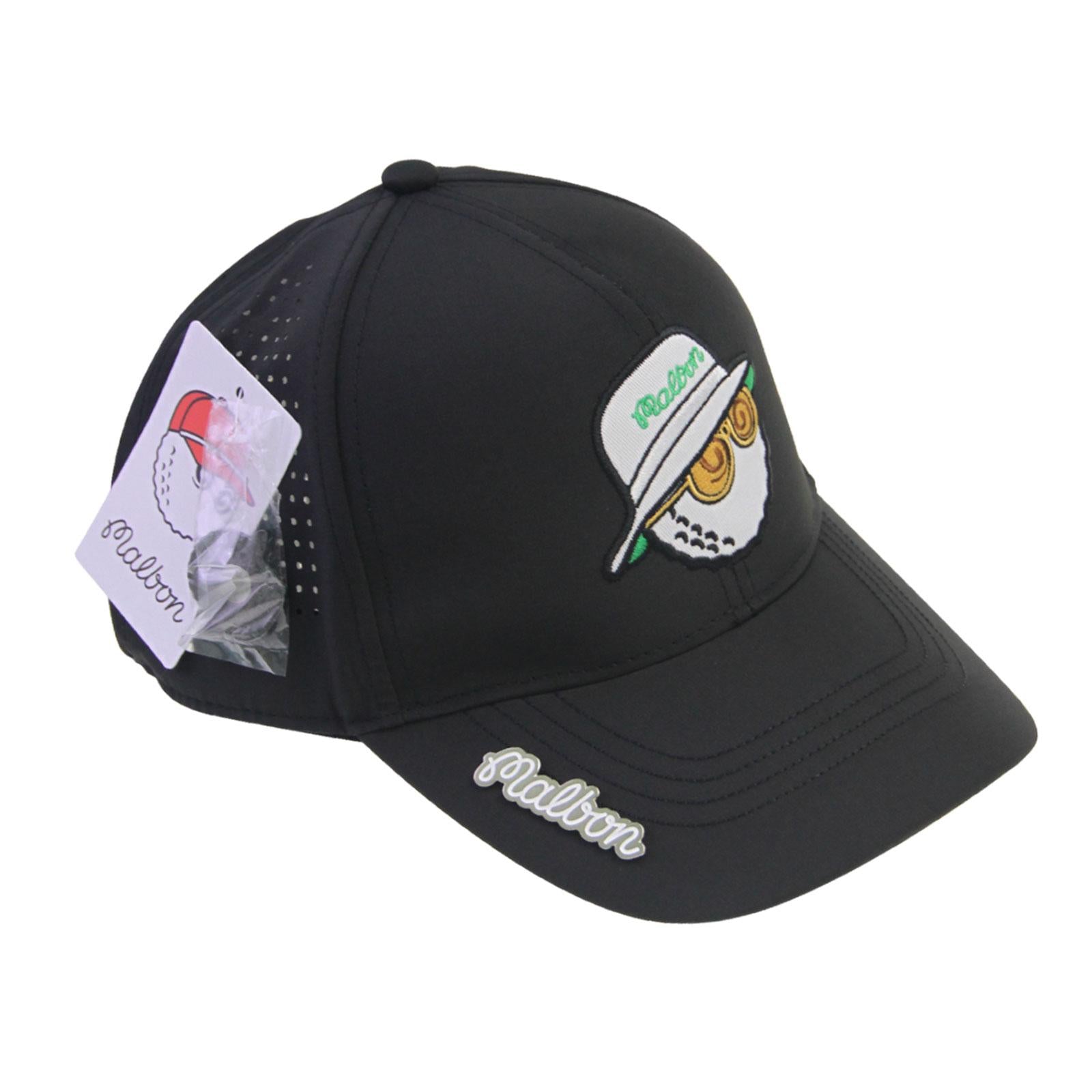 Golf Hat Breathable Adjustable Men Women Golf Cap for Fishing Camping Casual Black
