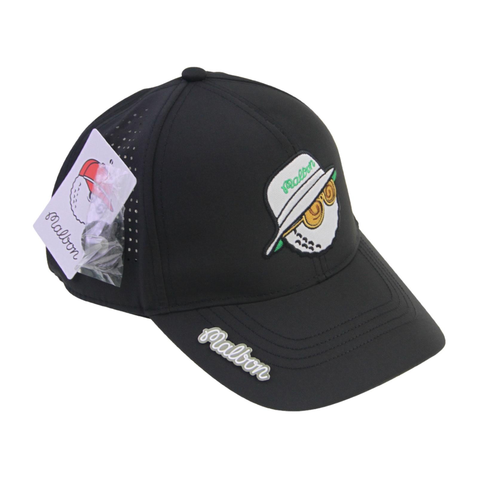 Golf Hat Breathable Adjustable Men Women Golf Cap for Fishing Camping Casual Black