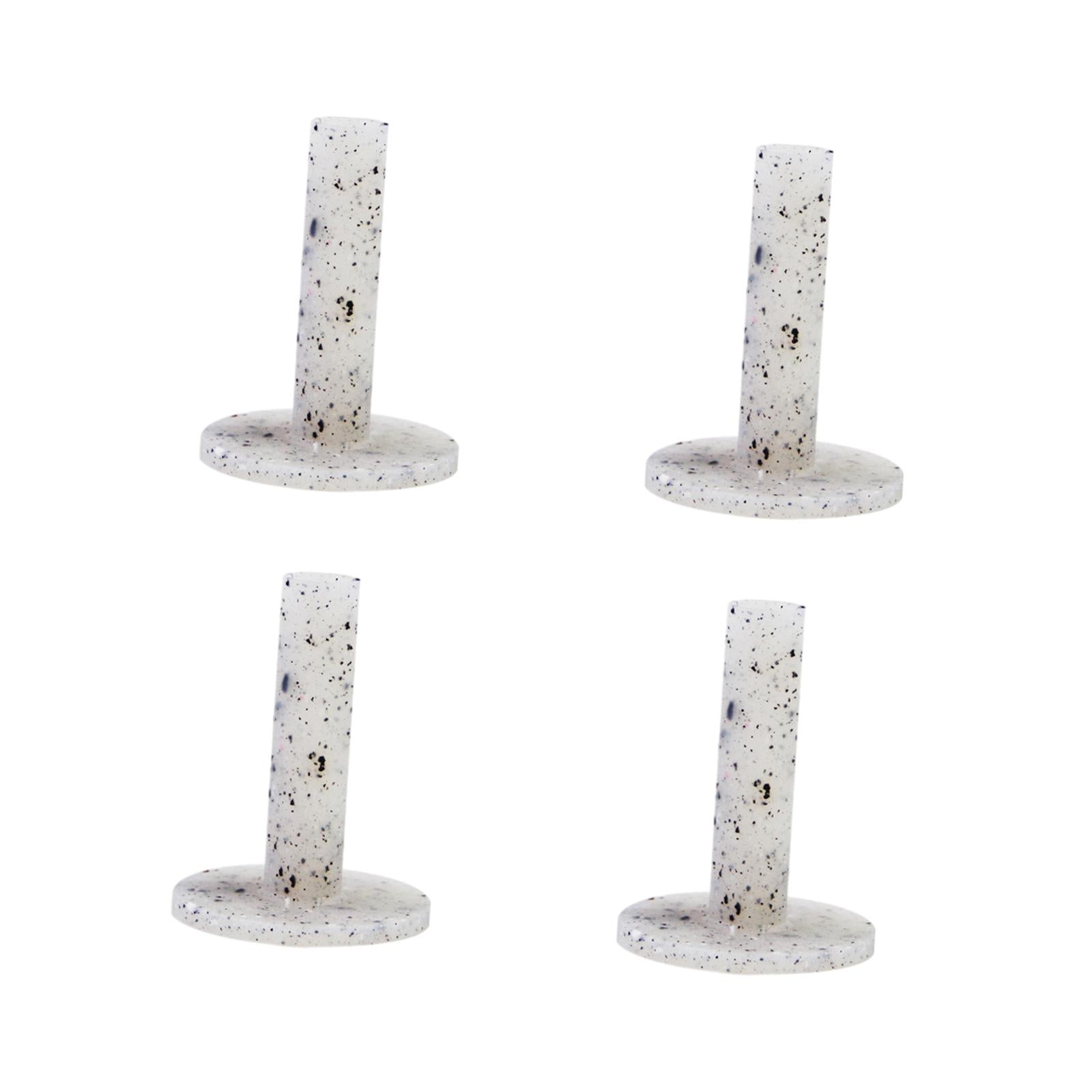 4Pcs Golf Rubber Tees Holders Durable Performance Golf Practice Tees Gray