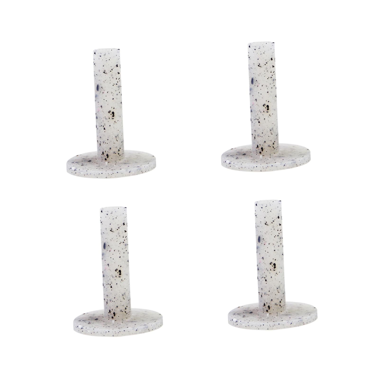 4Pcs Golf Rubber Tees Holders Durable Performance Golf Practice Tees Gray