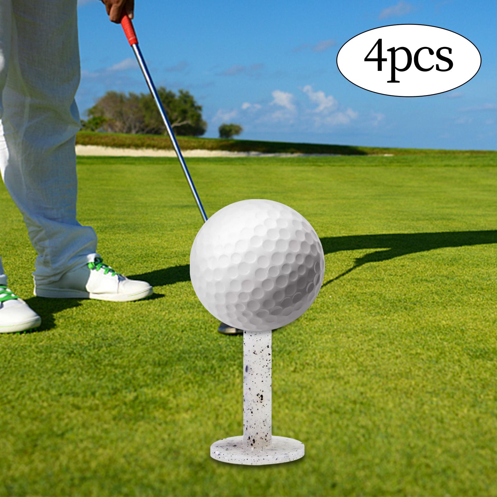 4Pcs Golf Rubber Tees Holders Durable Performance Golf Practice Tees Gray