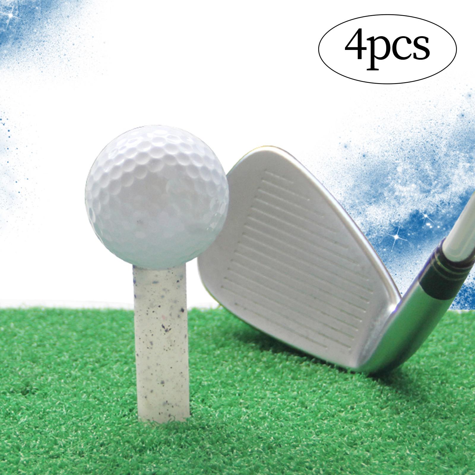4Pcs Golf Rubber Tees Holders Durable Performance Golf Practice Tees Gray