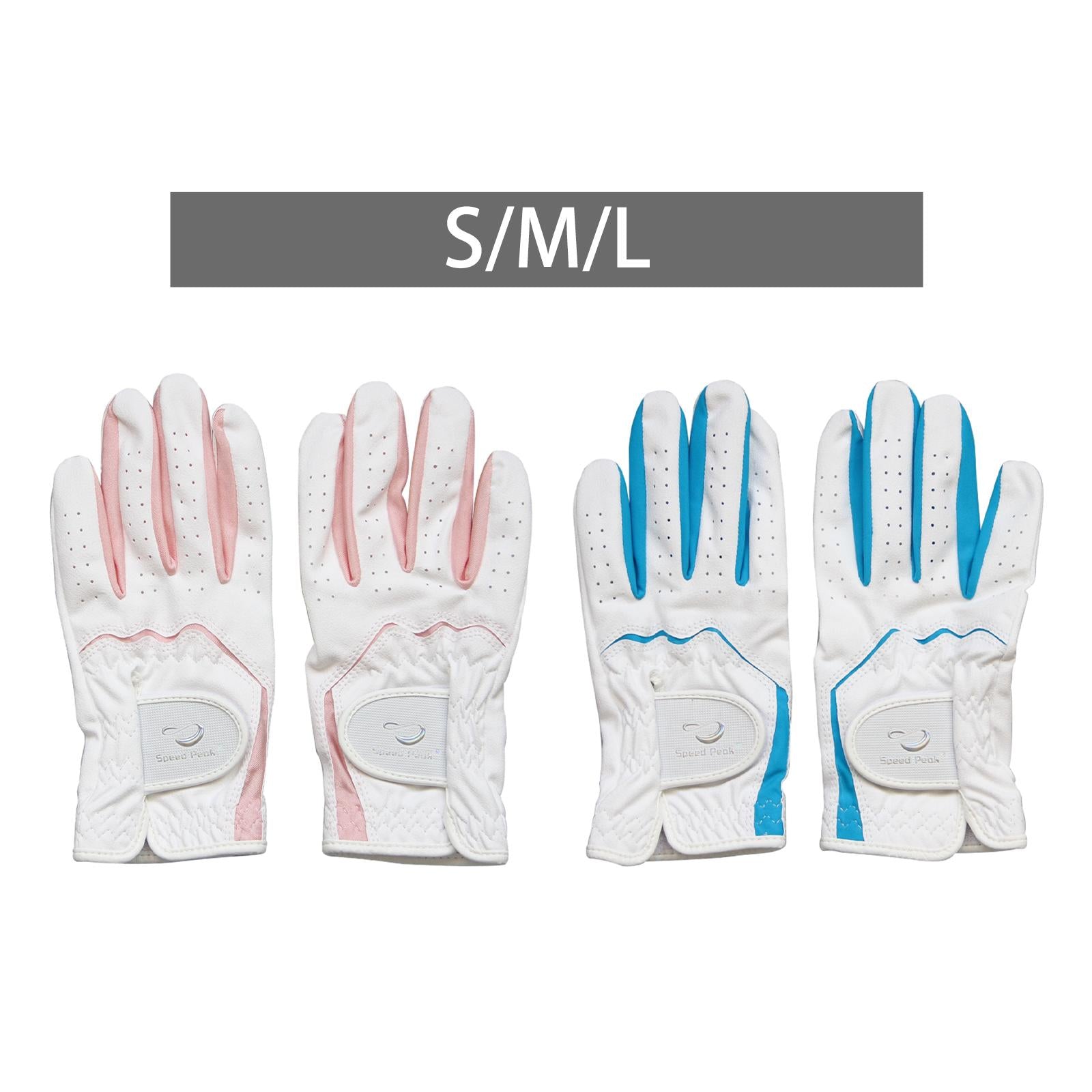 Children's Golf Gloves Soft Golf Accessories for Fishing Bike Cycling Riding pink S