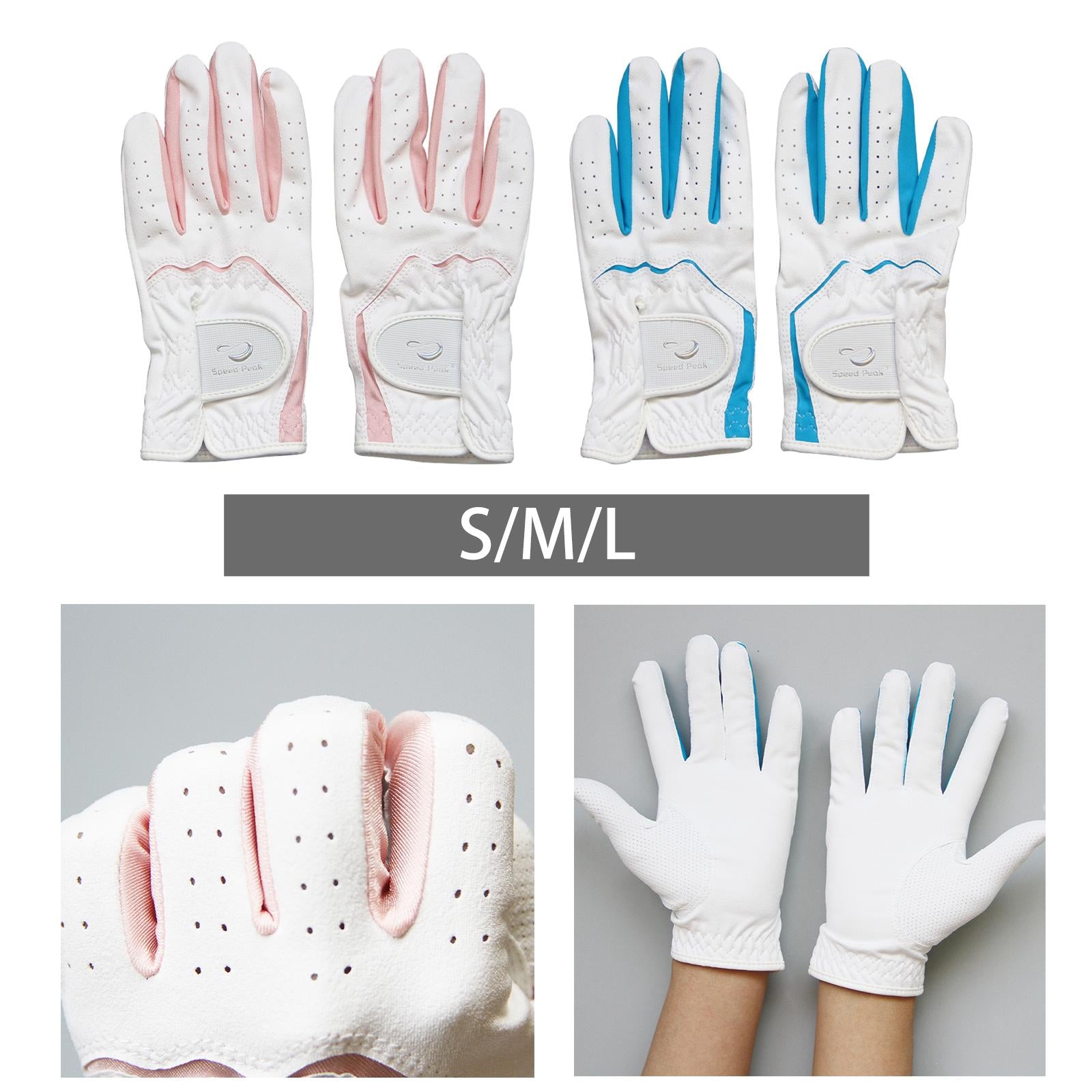 Children's Golf Gloves Soft Golf Accessories for Fishing Bike Cycling Riding pink S