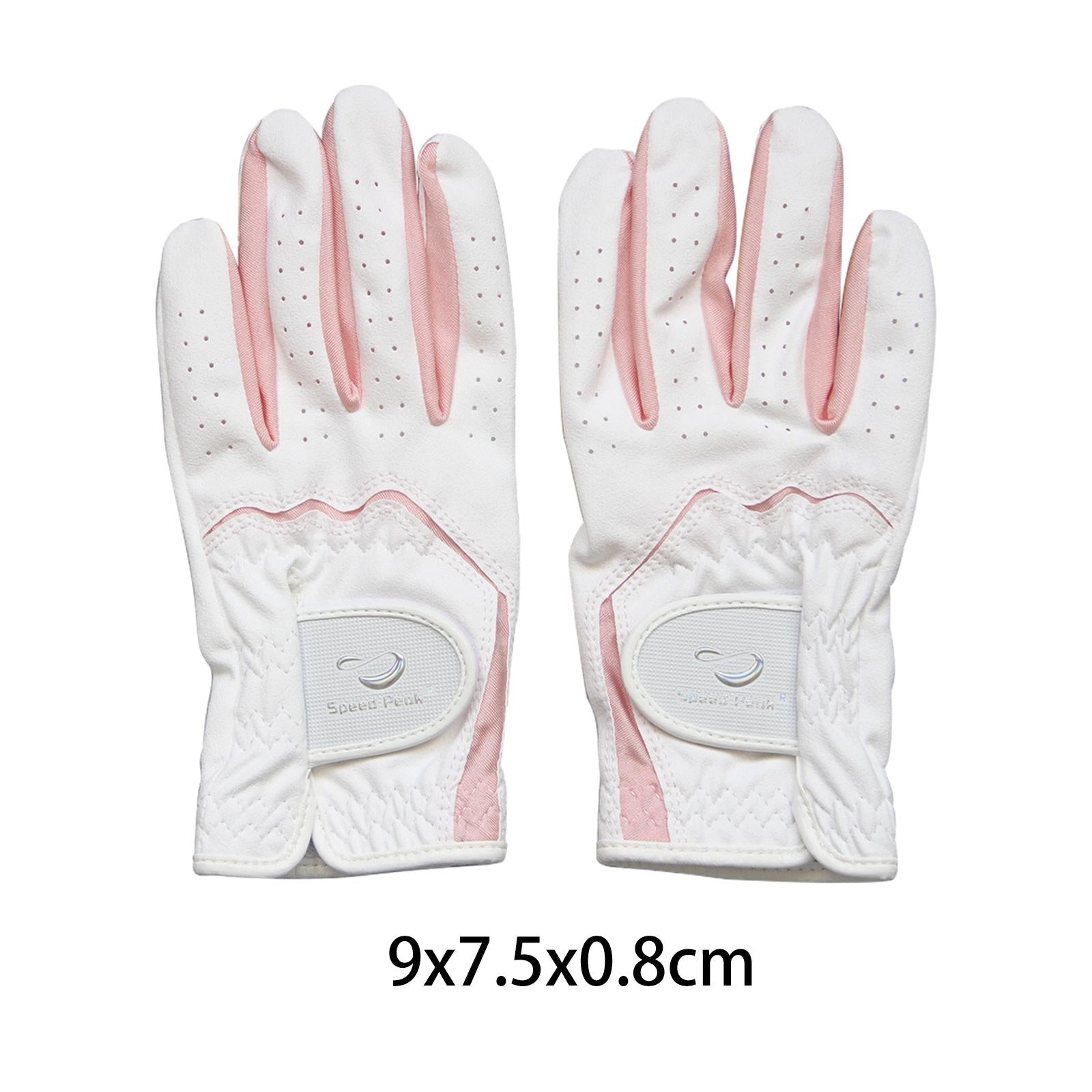 Children's Golf Gloves Soft Golf Accessories for Fishing Bike Cycling Riding pink L