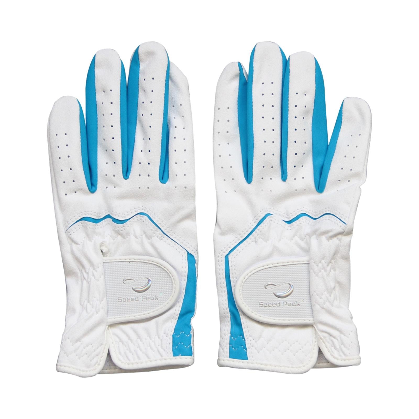 Children's Golf Gloves Soft Golf Accessories for Fishing Bike Cycling Riding blue M
