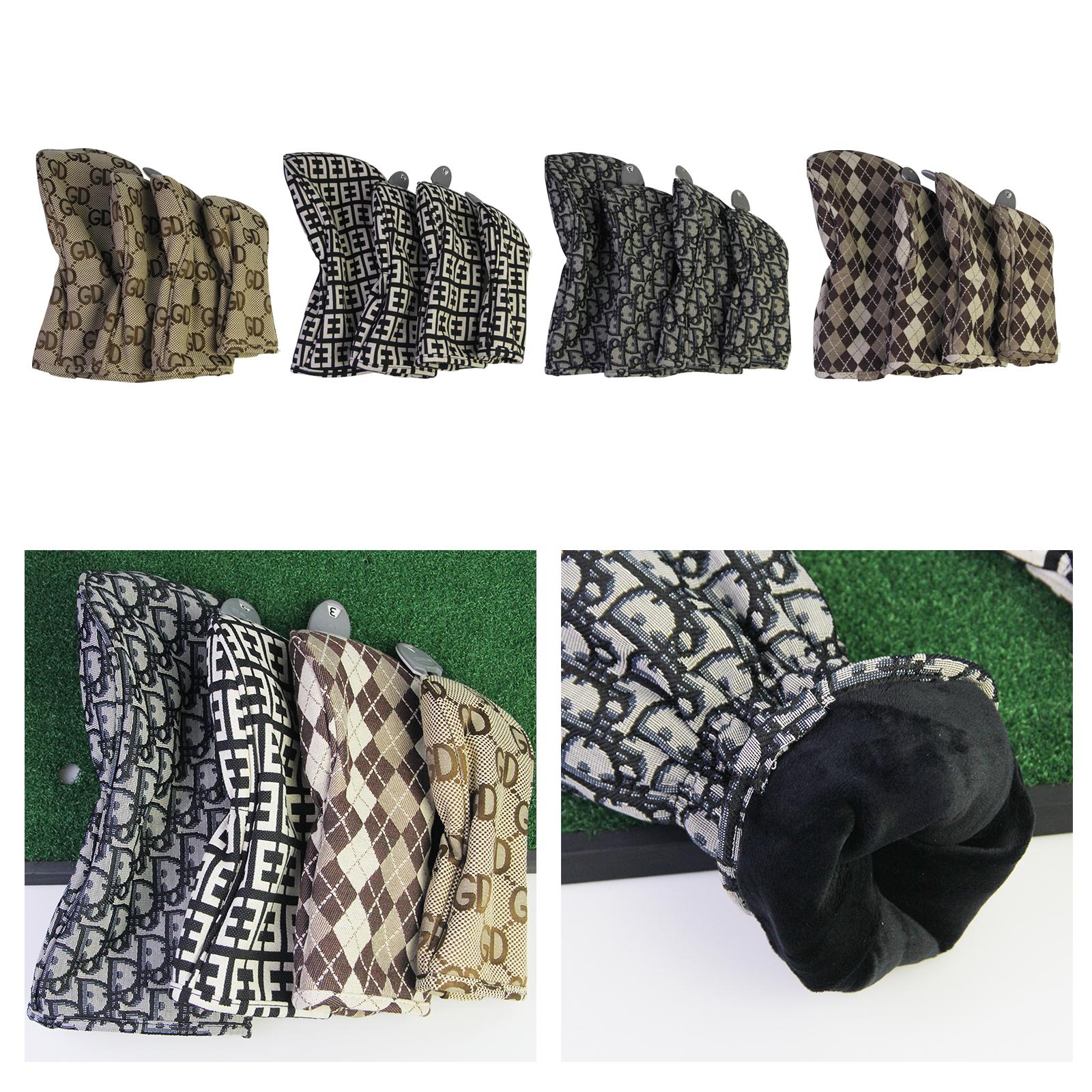 Golf Wood Cover Men Women Durable Trendy Wear Resistant Golf Head Cover GD Pattern