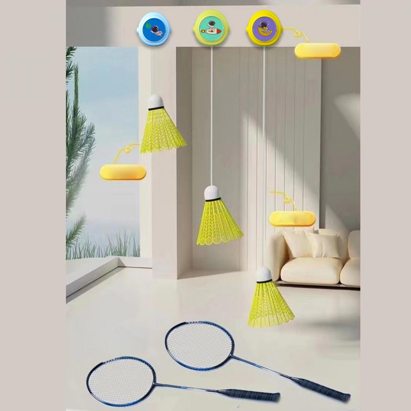 Hanging Badminton Trainer Badminton Training for Game Indoor Playing Fitness Green