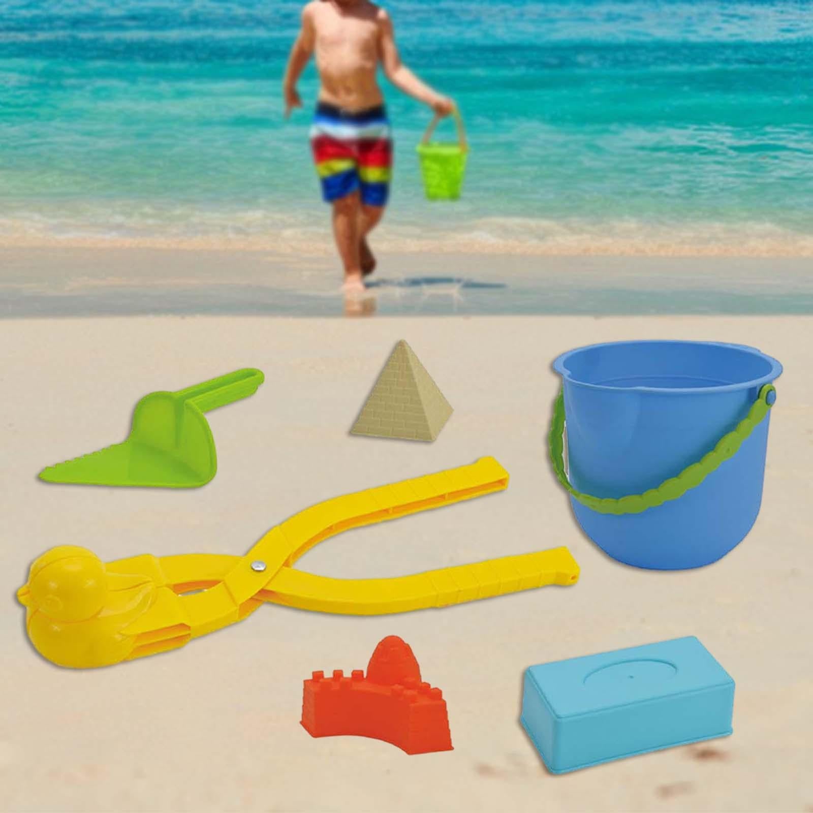 Snowball Clip Portable Snowball Fight Game for Kids Outdoor Activities Beach 6 Pieces Style B