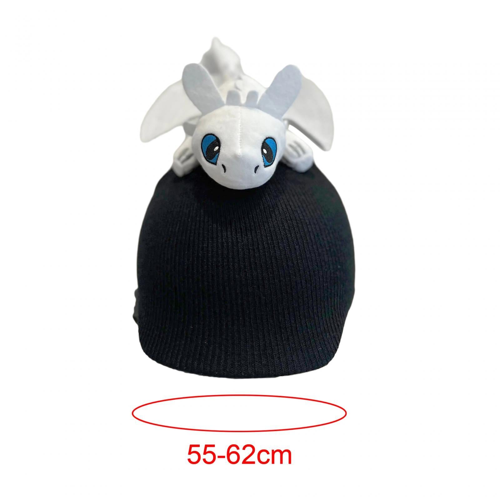 Snow Ski Helmet Cover Soft Skiing Elastic Warm Outdoor Sports Winter Knitted White Dragon