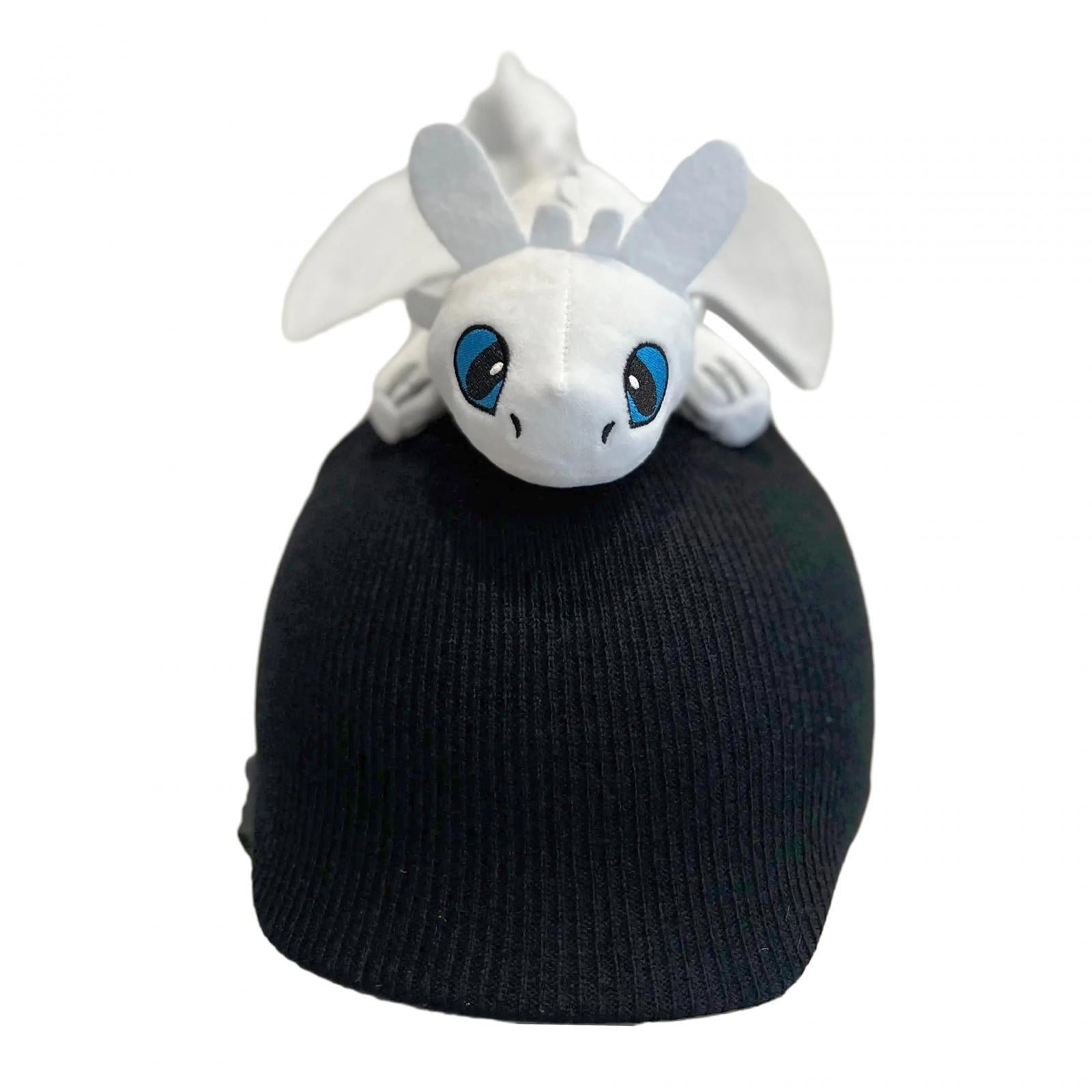 Snow Ski Helmet Cover Soft Skiing Elastic Warm Outdoor Sports Winter Knitted White Dragon