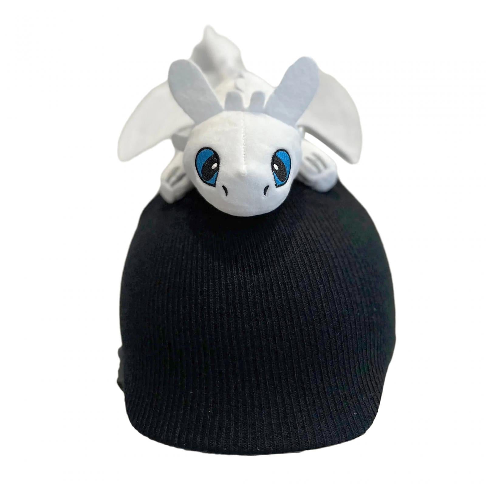 Snow Ski Helmet Cover Soft Skiing Elastic Warm Outdoor Sports Winter Knitted White Dragon