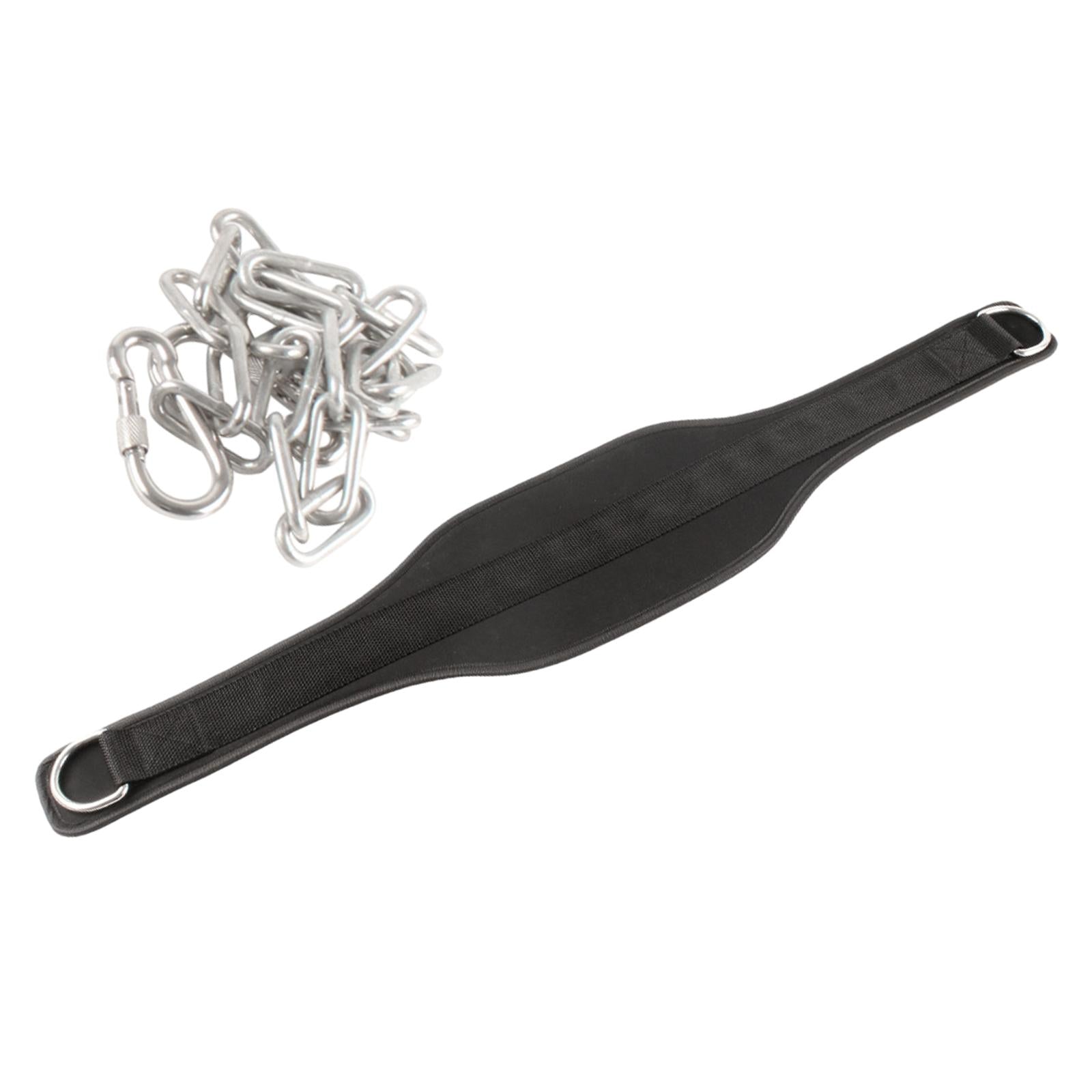 Dipping Belt for Weightlifting with Chain Powerlifting Gym Exercise Dip Belt Style B