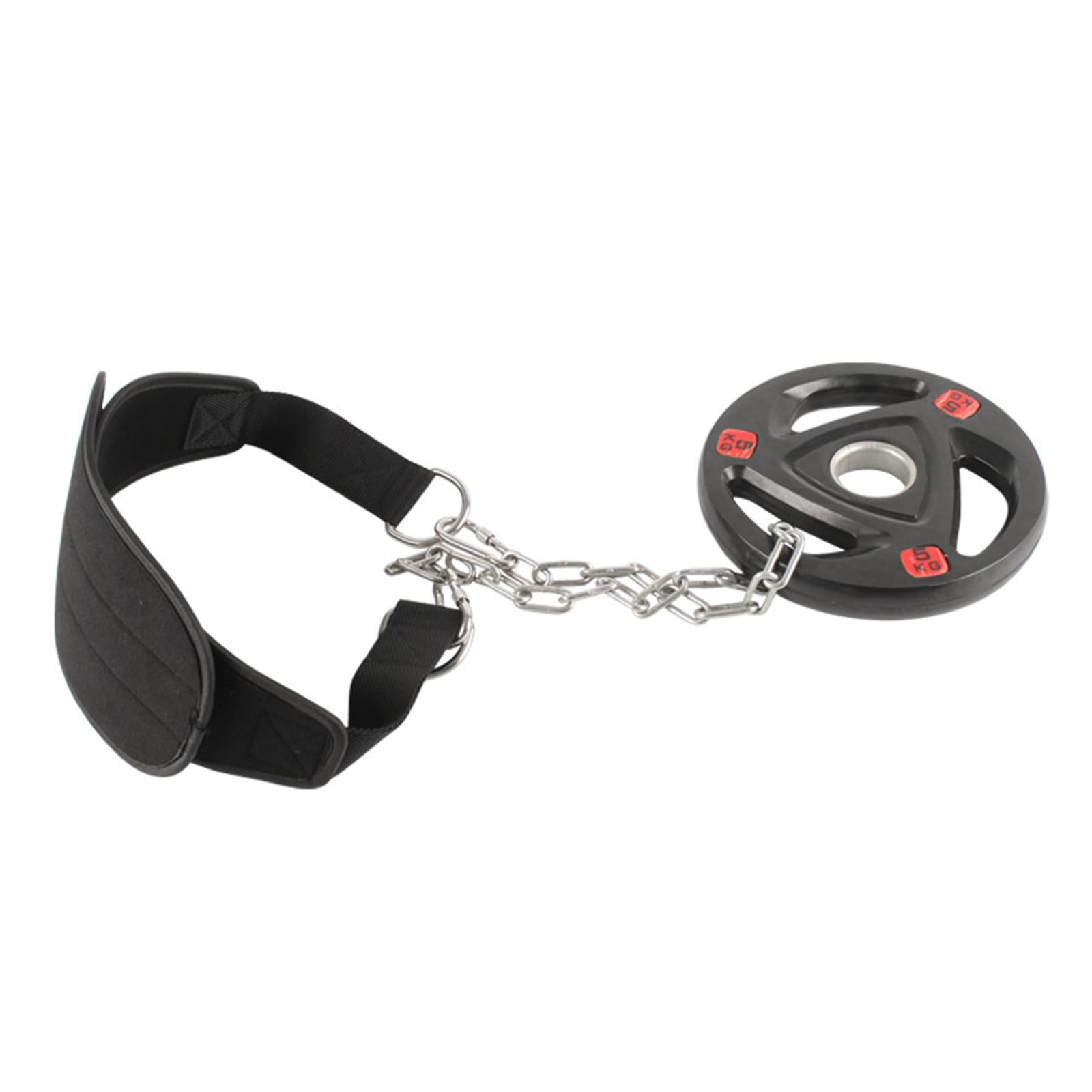 Dipping Belt for Weightlifting with Chain Powerlifting Gym Exercise Dip Belt Style C