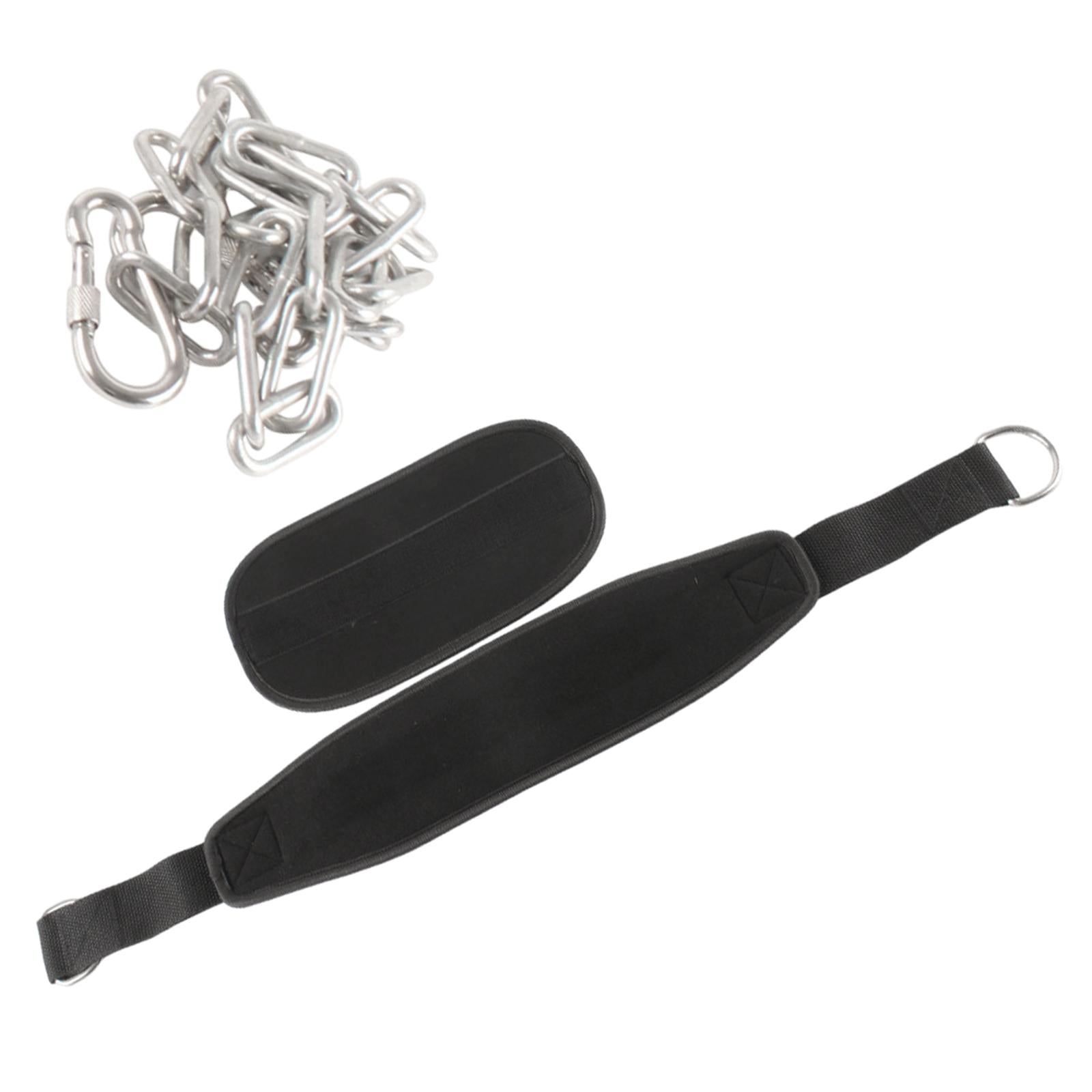 Dipping Belt for Weightlifting with Chain Powerlifting Gym Exercise Dip Belt Style C