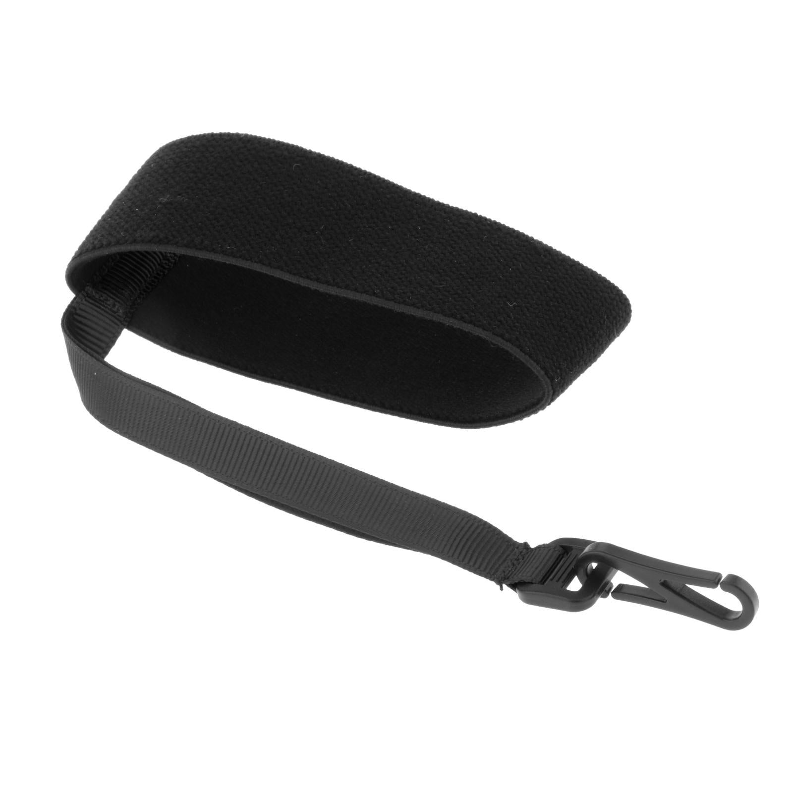 2x2Pcs Ski Glove Wrist Strap Adult Sport Glove Safety Strap for Outdoor Skiing Black