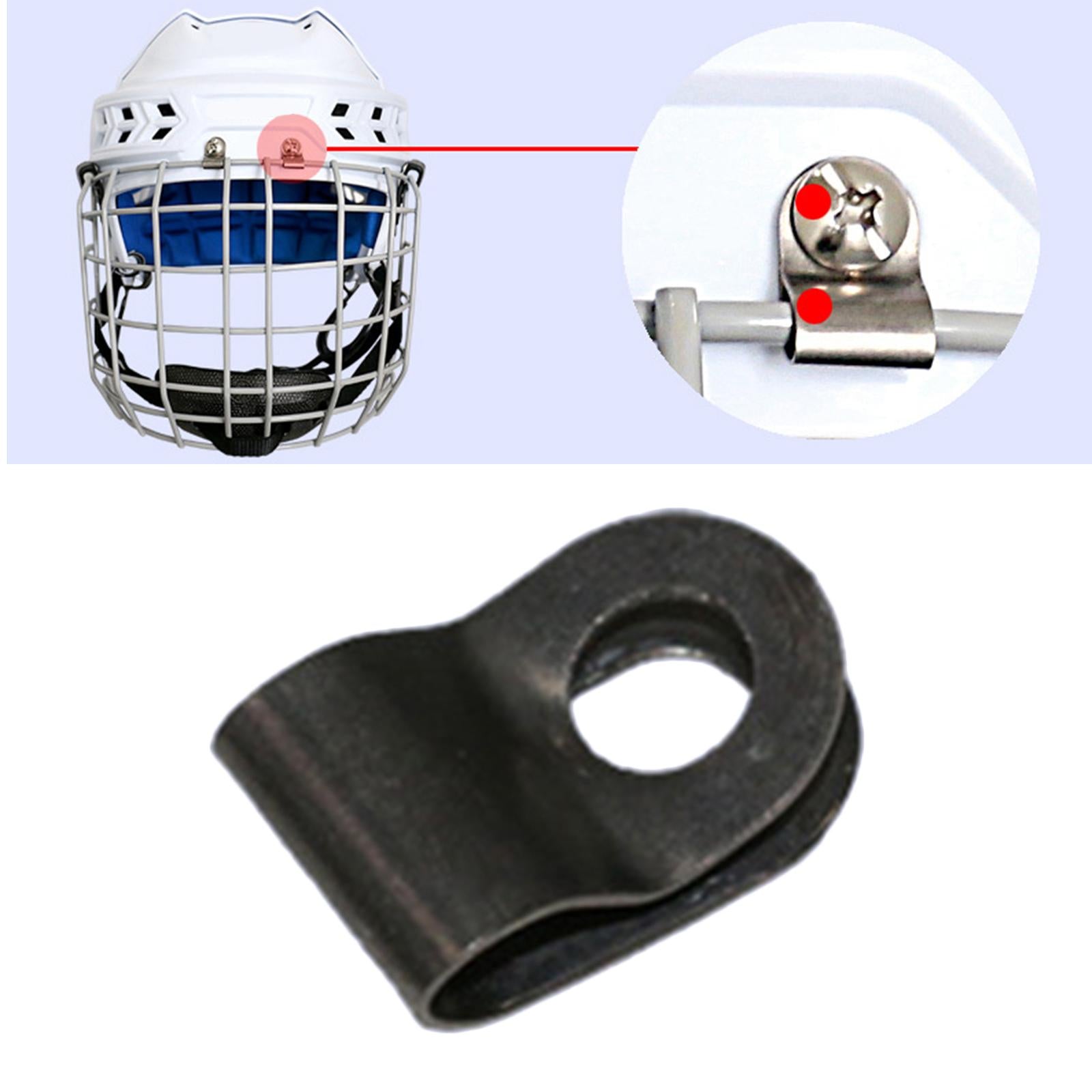 3xIce Hockey Helmet Repair Useful Helmet Hardware for Sports Football Baseball Stainless Steel Clip