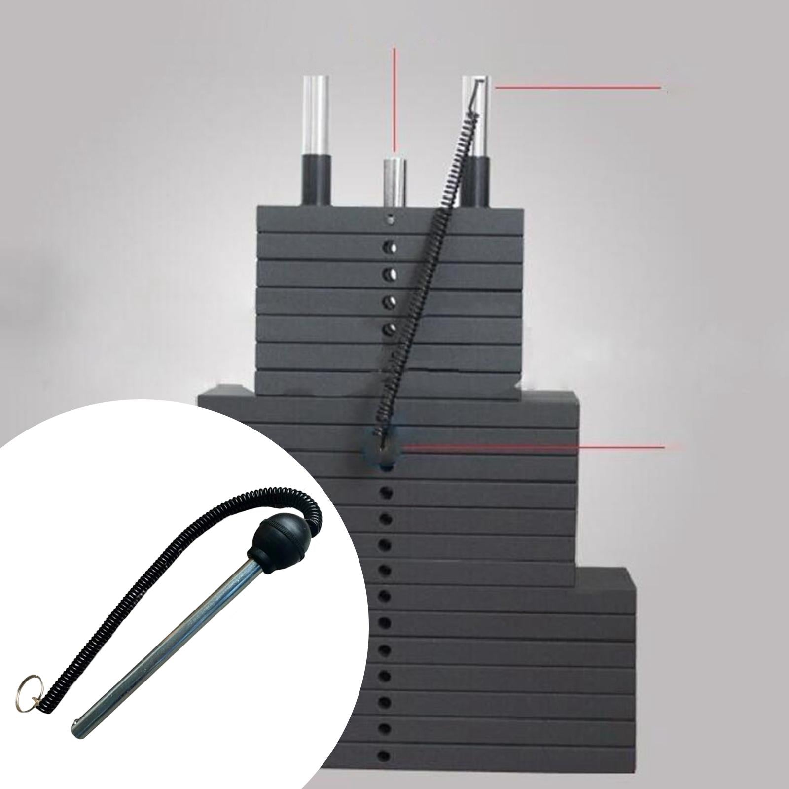 Weight Stack Pin Parts Durable Accessories with Lanyard for Home Fitness Gym