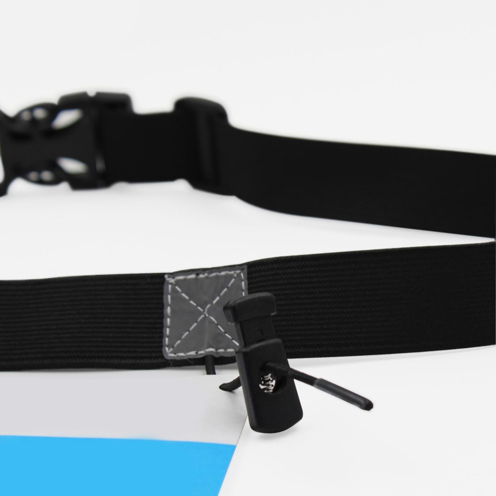 3xReflective Tape Cycling Race Number Belt Triathlon Waist Belt Night Running Green