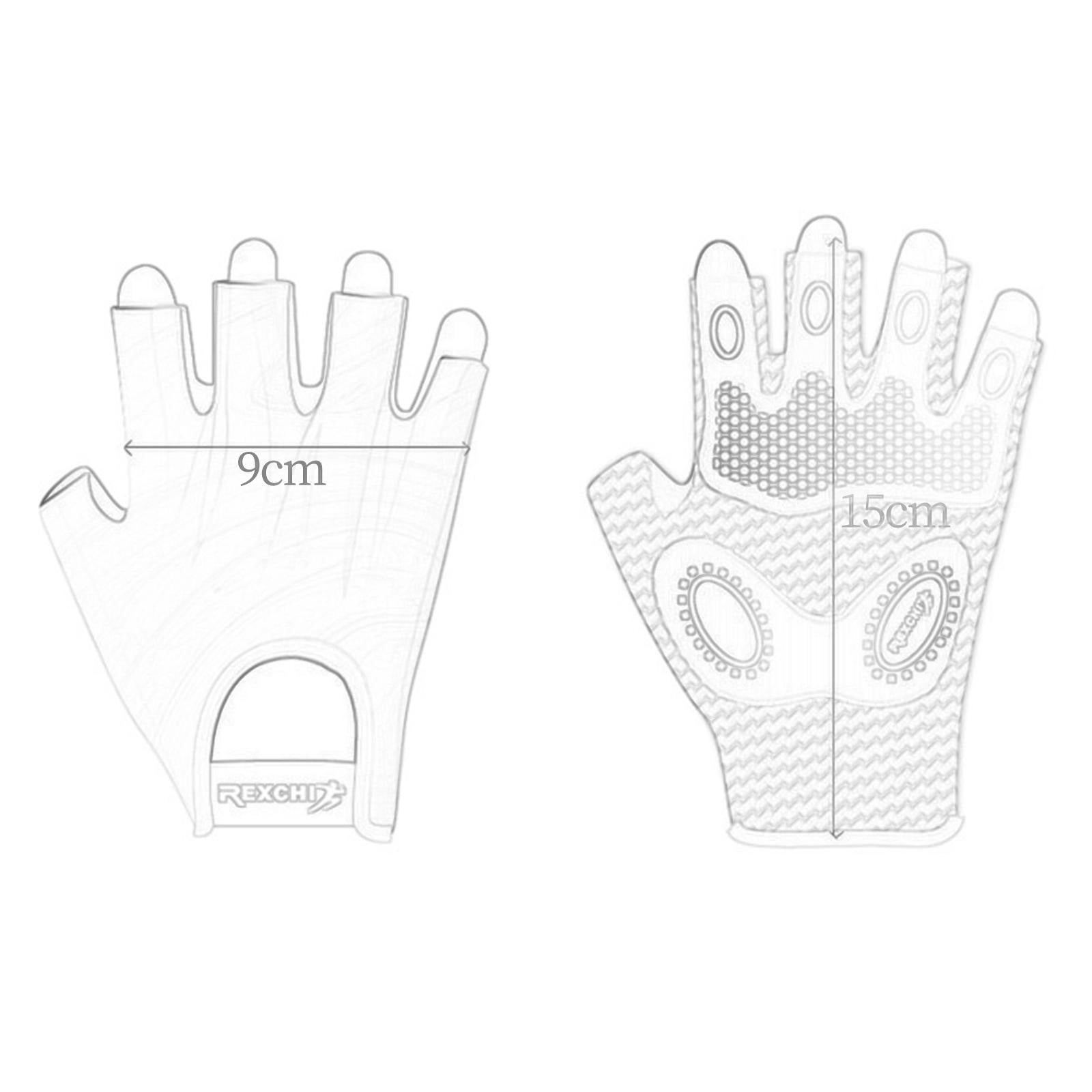 Sports Cycling Gloves Exercise Women Men Mitts Workout Weight Lifting Gloves Grey